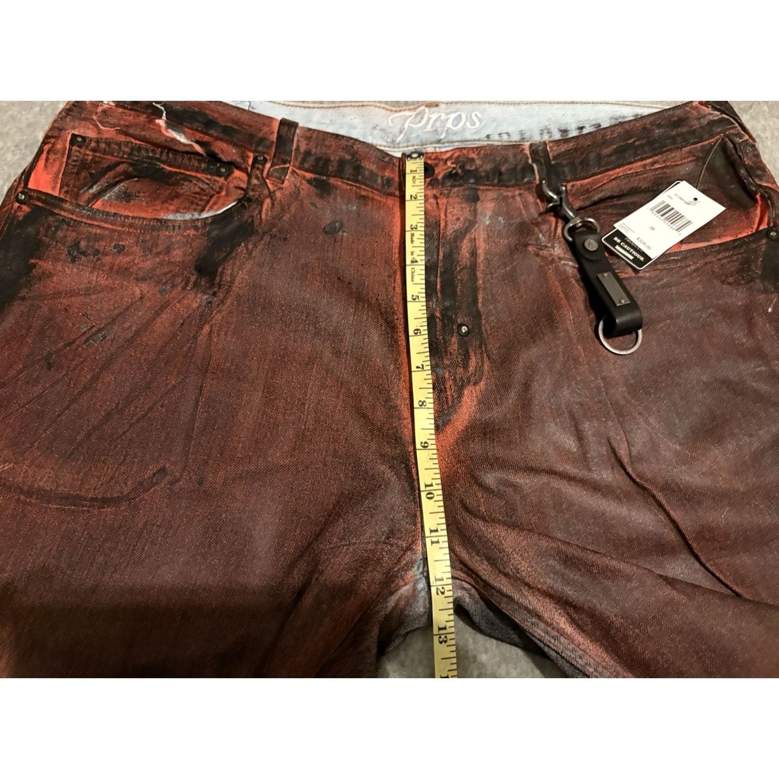 Prps PRPS Demon Straight Jeans Red 38x34 Mens Sz 38 NWT Size US 38 / EU 54 - 7 Thumbnail