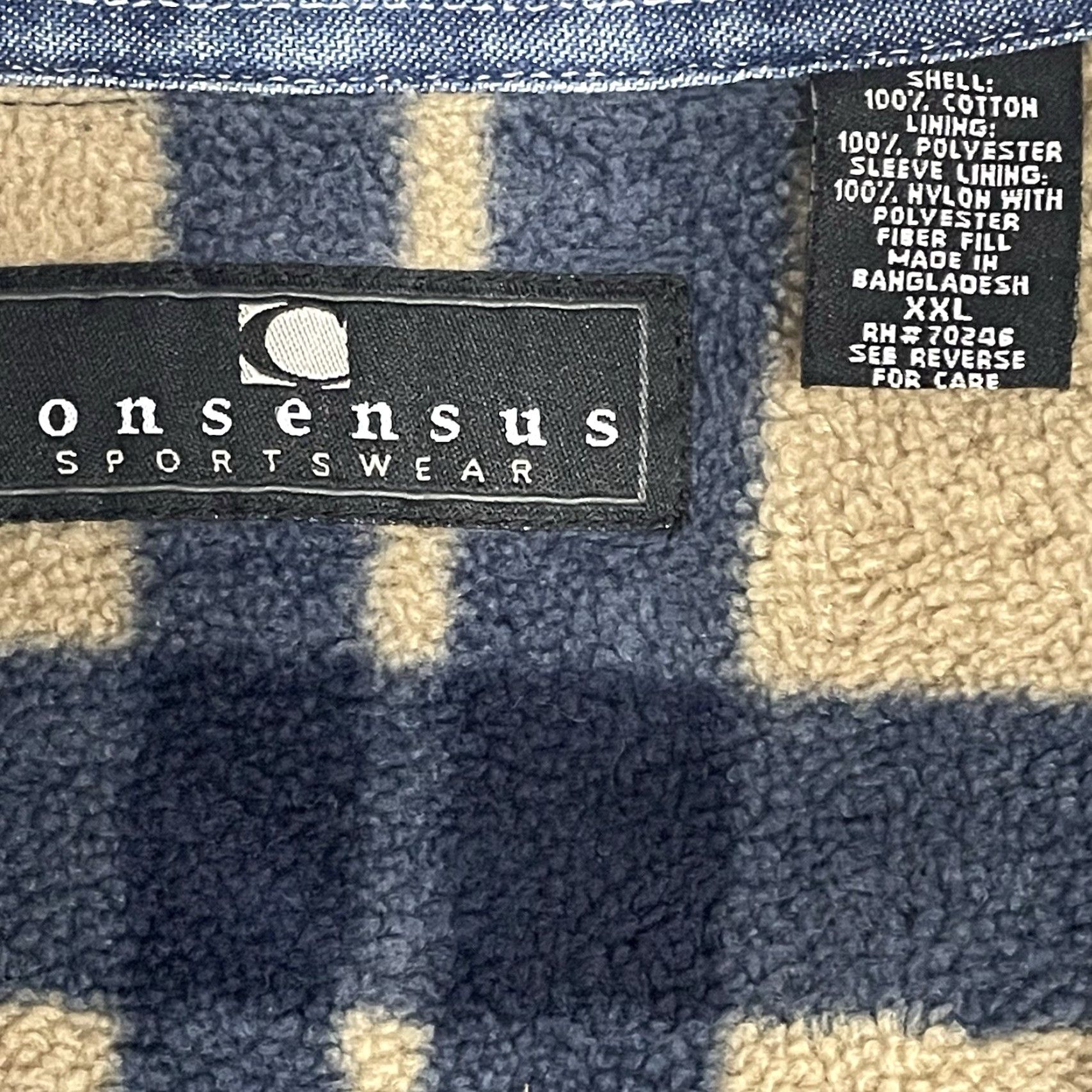 Denime Consensus Jacket Shacket Denim Button Up Fleece Lined Pockets Size XXL Men Blue 90s Vintage-Not Lined? Size US XXL / EU 58 / 5 - 3 Thumbnail