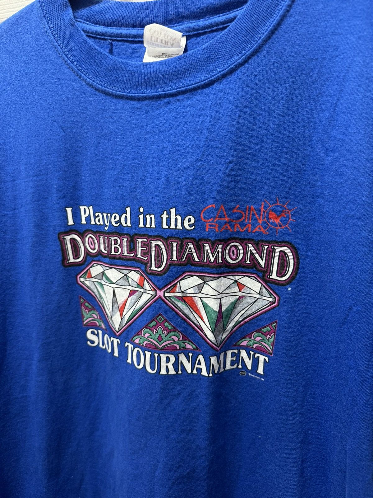 Fruition × Gildan Gildan Ultra Cotton Casino Gambling Diamond Vintage Rare Size US XL / EU 56 / 4 - 2 Thumbnail