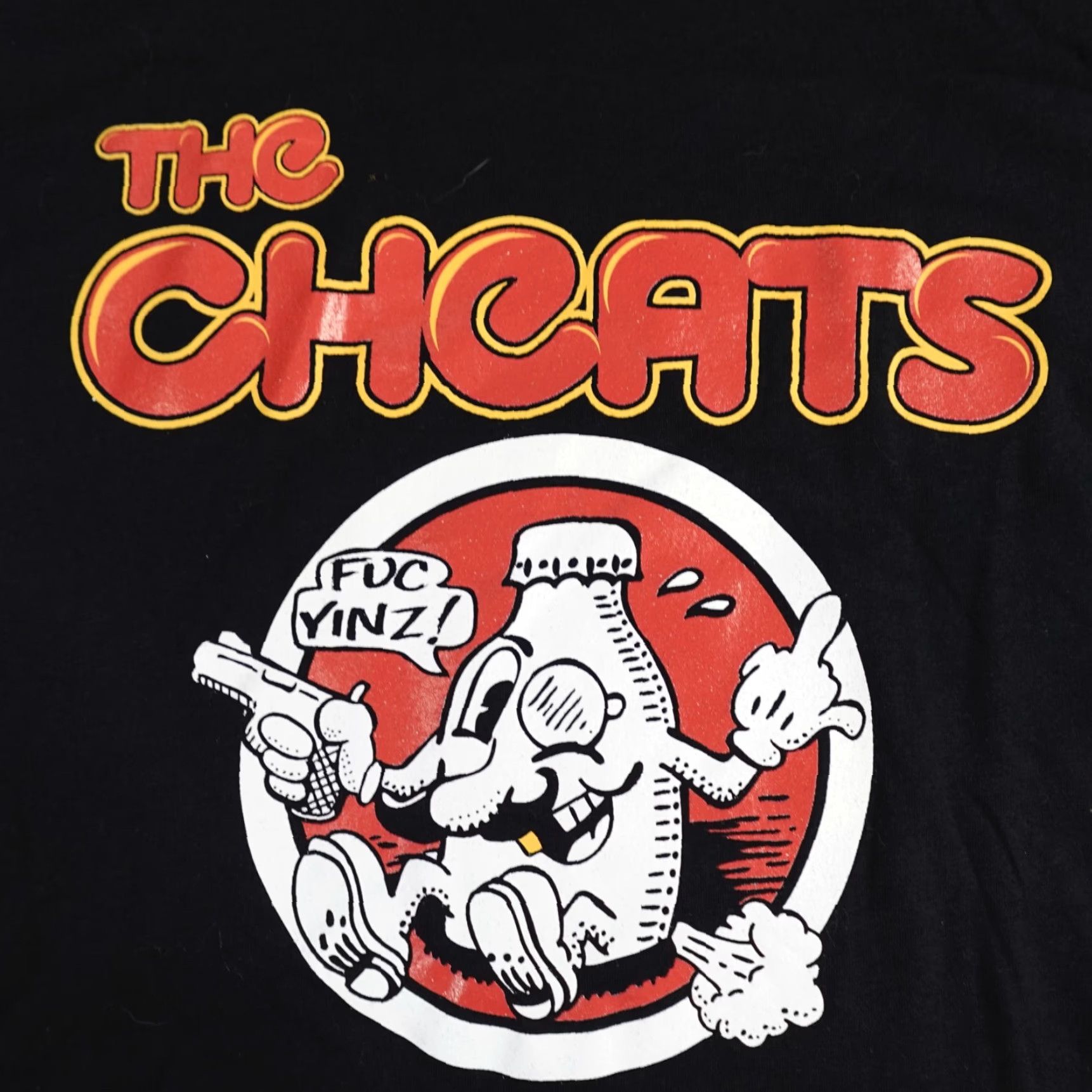 Vintage VINTAGE The Cheats Shirt Small Black Band Punk Fuc Yinz Shirts Unisex Adults S Black Band Punk Mens Womens Girls Boys Size US S / EU 44-46 / 1 - 2 Thumbnail