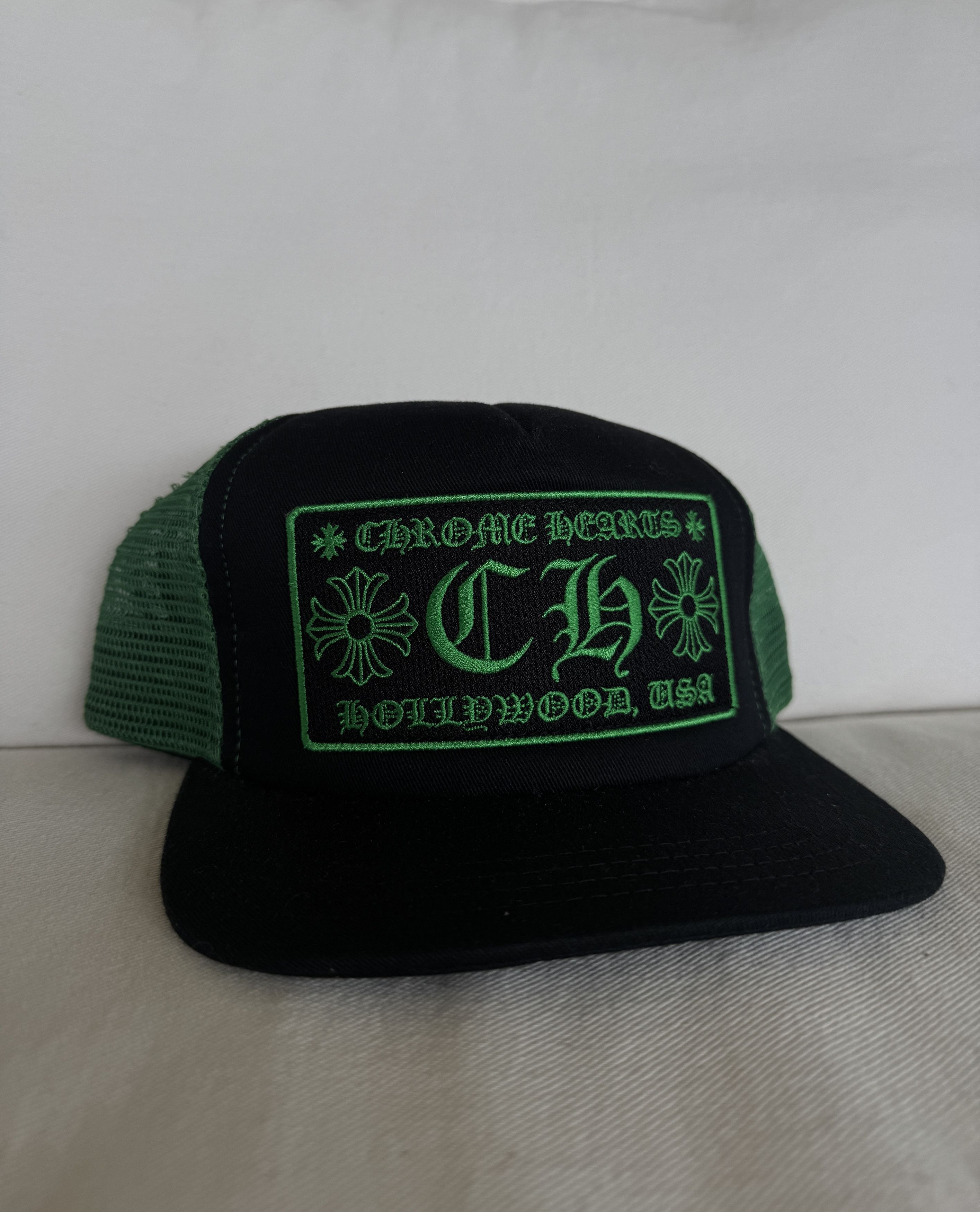 Chrome Hearts Green CH Hollywood Trucker Size ONE SIZE - 1 Thumbnail
