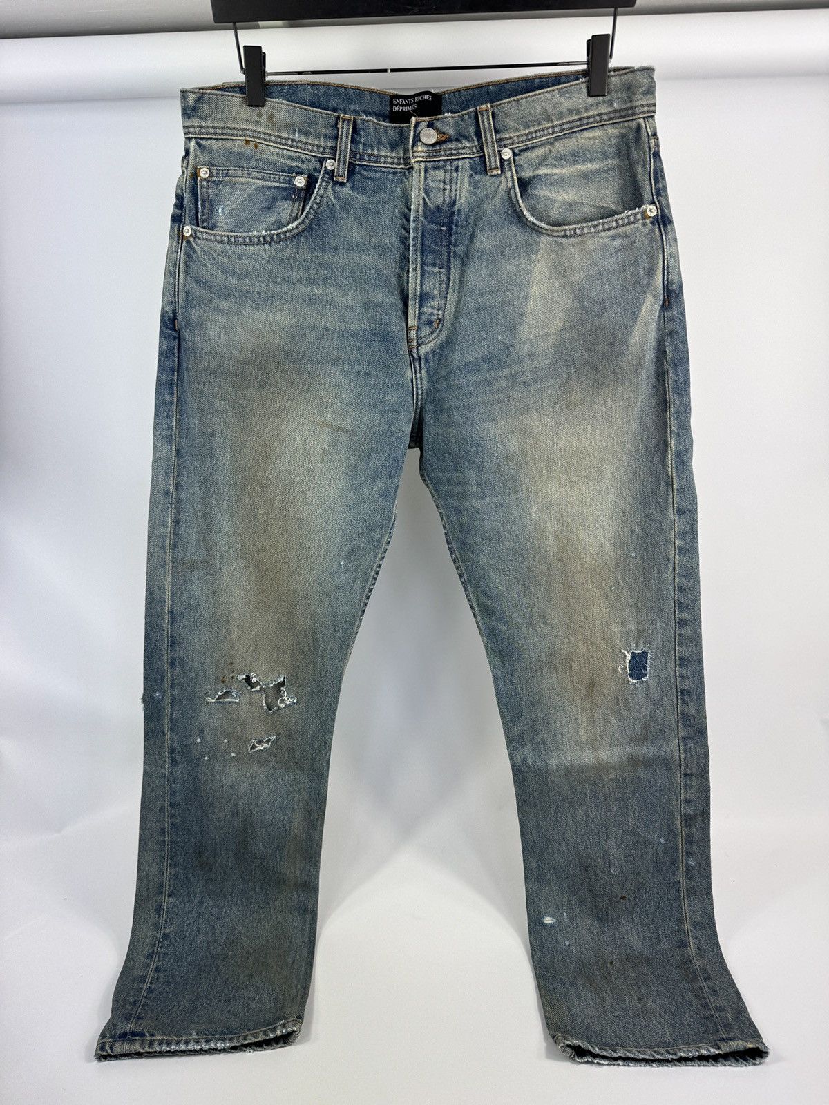Enfants Riches Deprimes STRAIGHT LEG JEANS ANTIQUE LIGHT BLUE Size US 34 / EU 50 - 1 Thumbnail