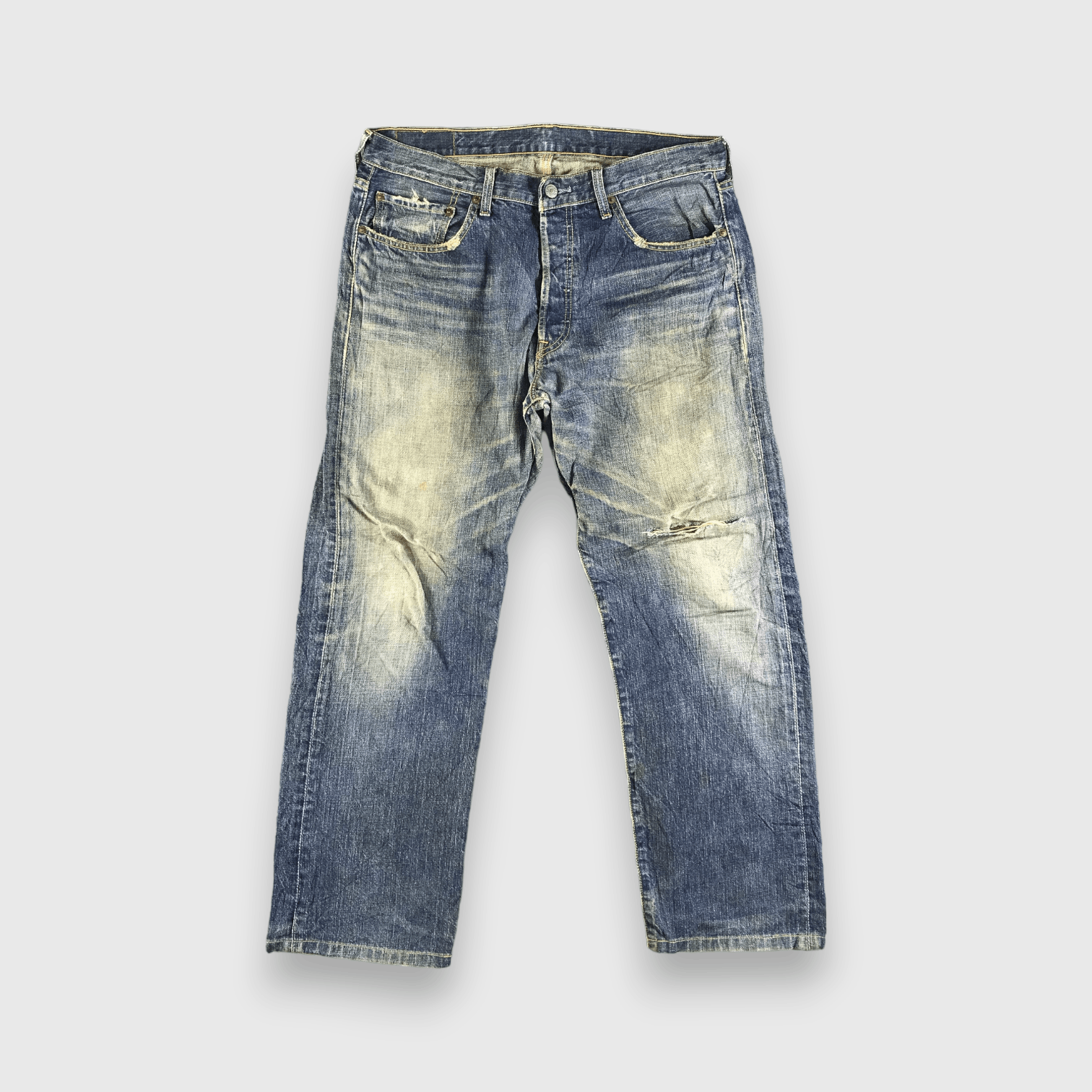 Levi's Vintage Blue Wash Levis 501 Jeans-J3561 Size US 35 - 1 Thumbnail
