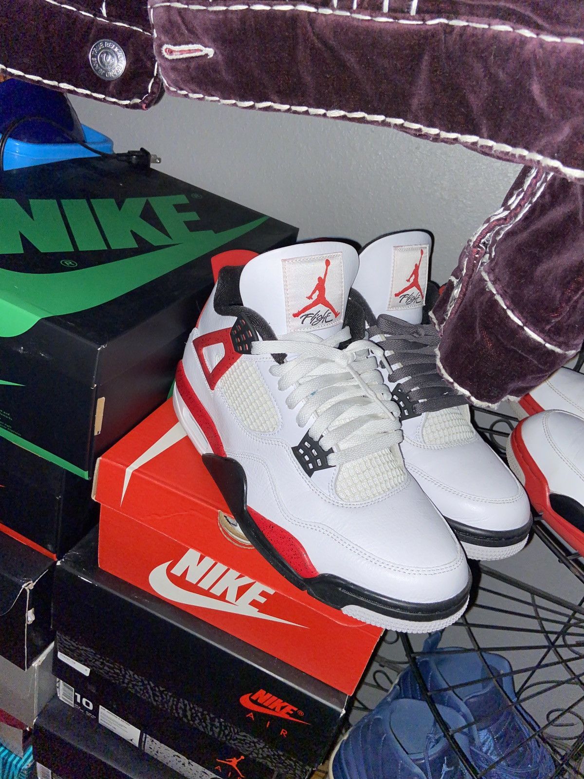 Jordan Brand jordan 4 red cement Size US 11 / EU 44 - 1 Thumbnail
