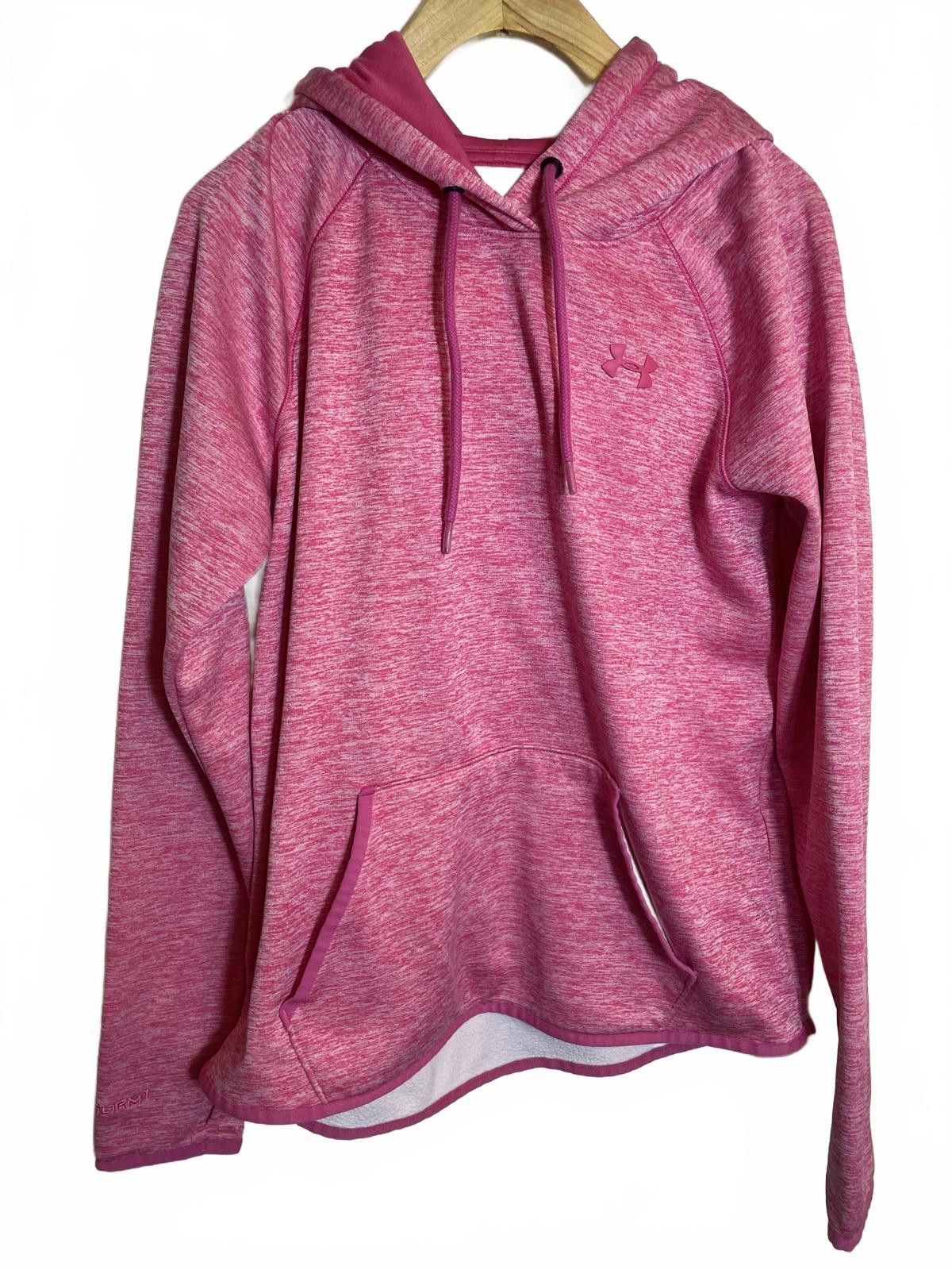 Under Armour Under Armour Hoodie Sweatshirt Women's Medium Pink ColdGear Size ONE SIZE - 1 Thumbnail