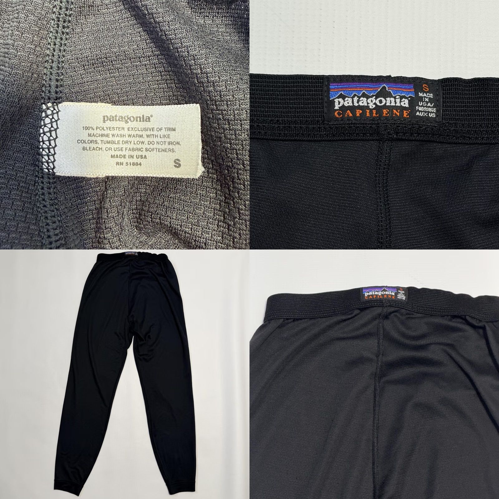Patagonia VINTAGE Patagonia Capilene Base Layer Pants Womens Small Black 90s Capilene Base Layer Tapered Leg Ankle Pockets? No pockets. Size 28" / US 6 / IT 42 - 8 Thumbnail
