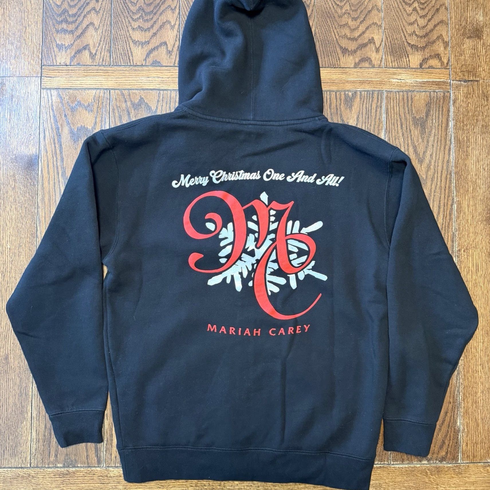 Vintage Mariah Carey Official Merry Christmas One & All Tour Zip Up Hoodie Large Size L / US 10 / IT 46 - 3 Thumbnail