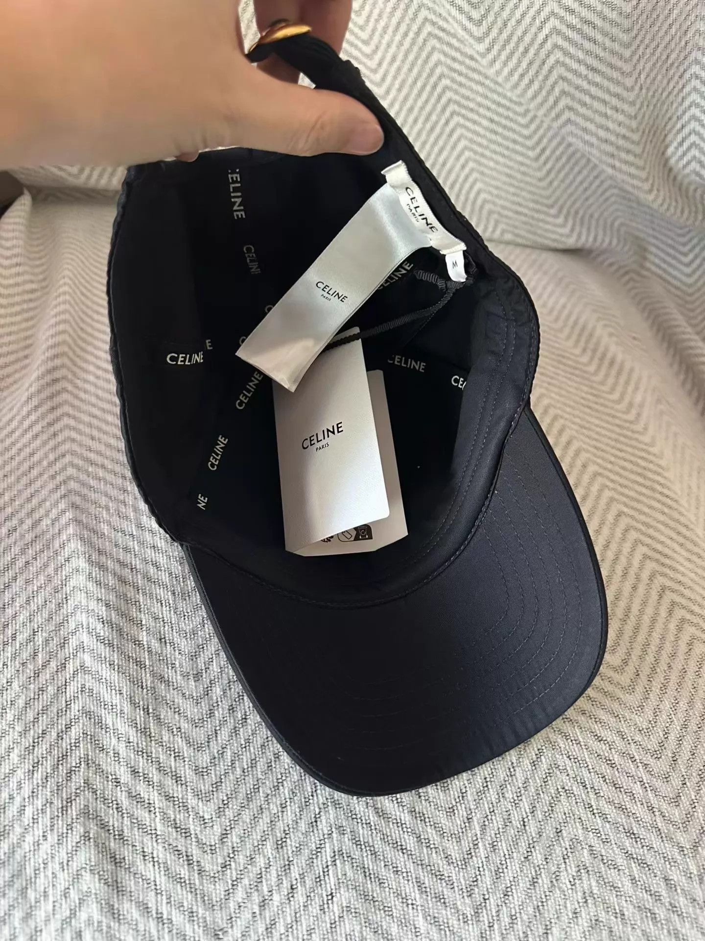 Celine CELINE black baseball cap M Size ONE SIZE - 2 Thumbnail