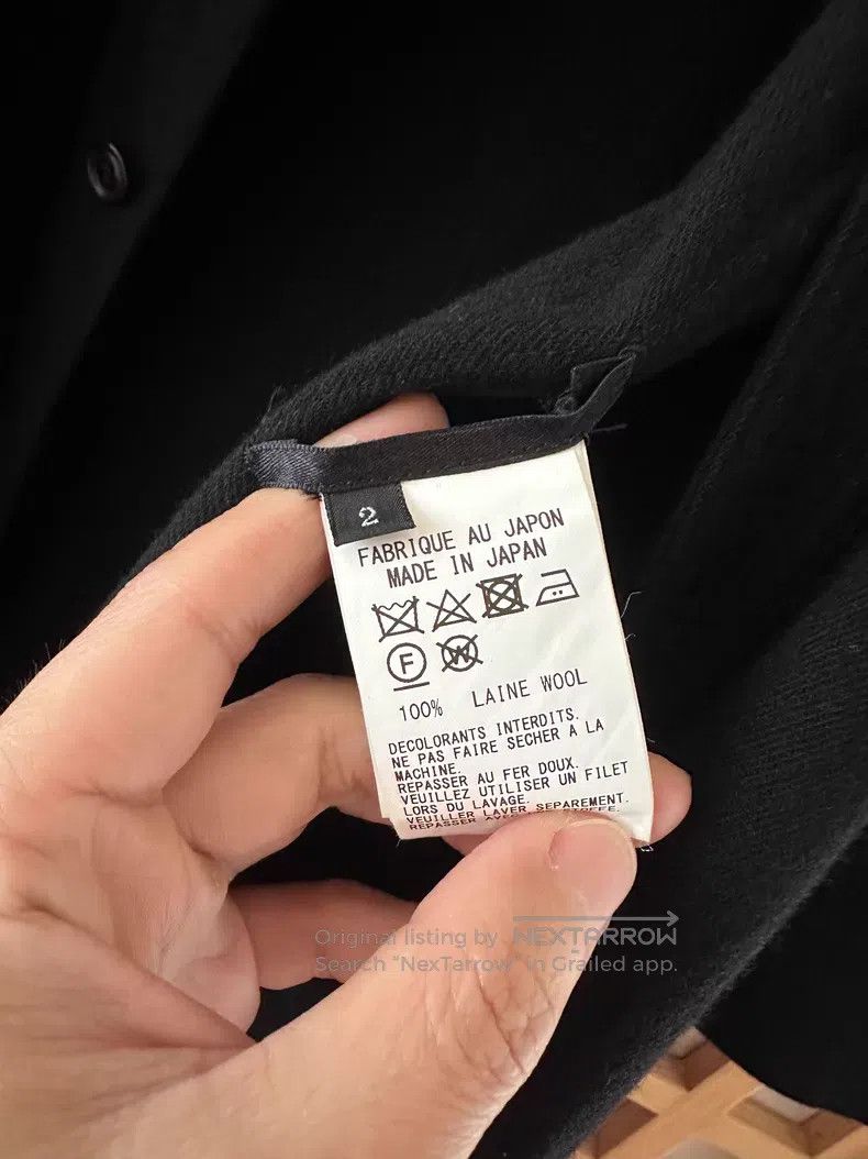 Yohji Yamamoto Yohji Yamamoto Solid Black Long Shirt Size US M / EU 48-50 / 2 - 8 Thumbnail