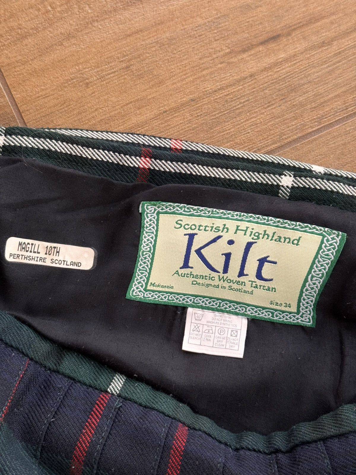 Harley of Scotland × Pringle Of Scotland × Vintage Vintage Scottish Highland House of Kilt Woven Tartan Kilt Size US 34 / EU 50 - 10 Thumbnail