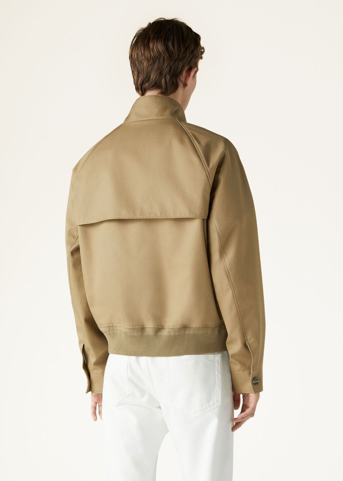 Loro Piana o1srvl11e0125 Cotton Gabardine Bomber Jacket in Brown Size US L / EU 52-54 / 3 - 6 Thumbnail