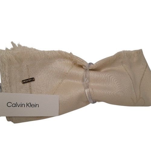 Calvin Klein Calvin Klein Diagonal CK Logo Metallic Scraf Size ONE SIZE - 4 Thumbnail