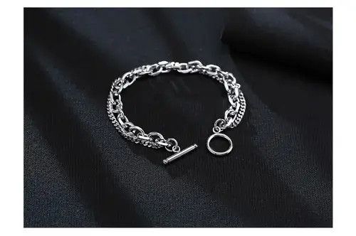 Jewelry 19cm Doube Chains Bracelets Size ONE SIZE - 1 Thumbnail