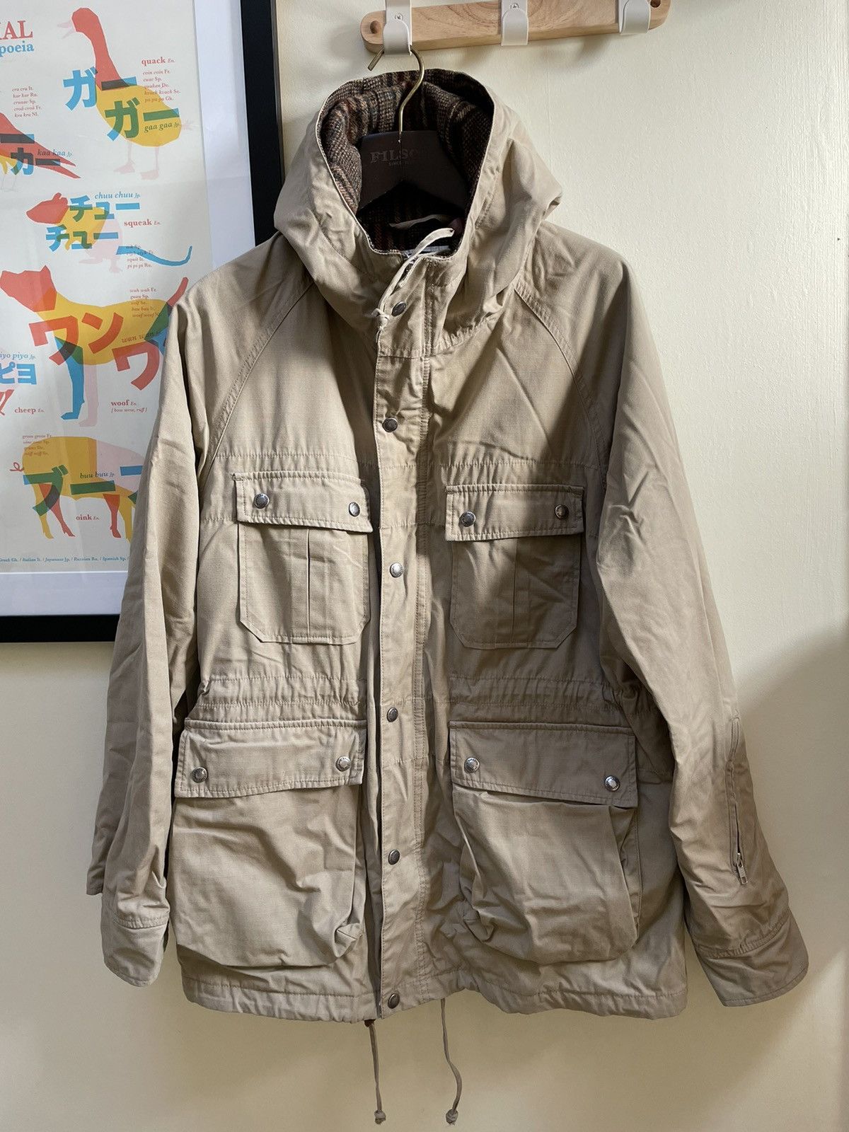 Engineered Garments FINAL DROP Engineered Garments Wool Tweed Lining Parka Size US XL / EU 56 / 4 - 1 Thumbnail