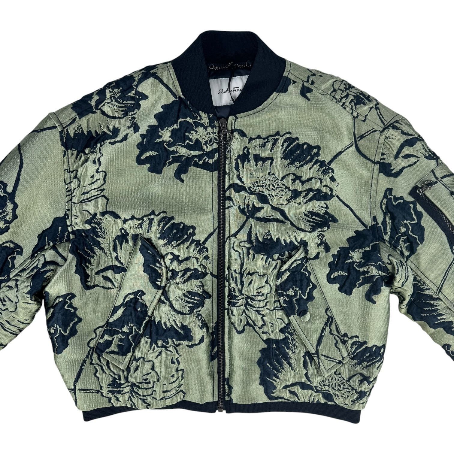 Salvatore Ferragamo Ferragamo Floral Bomber Jacket Size M / US 6-8 / IT 42-44 - 4 Thumbnail