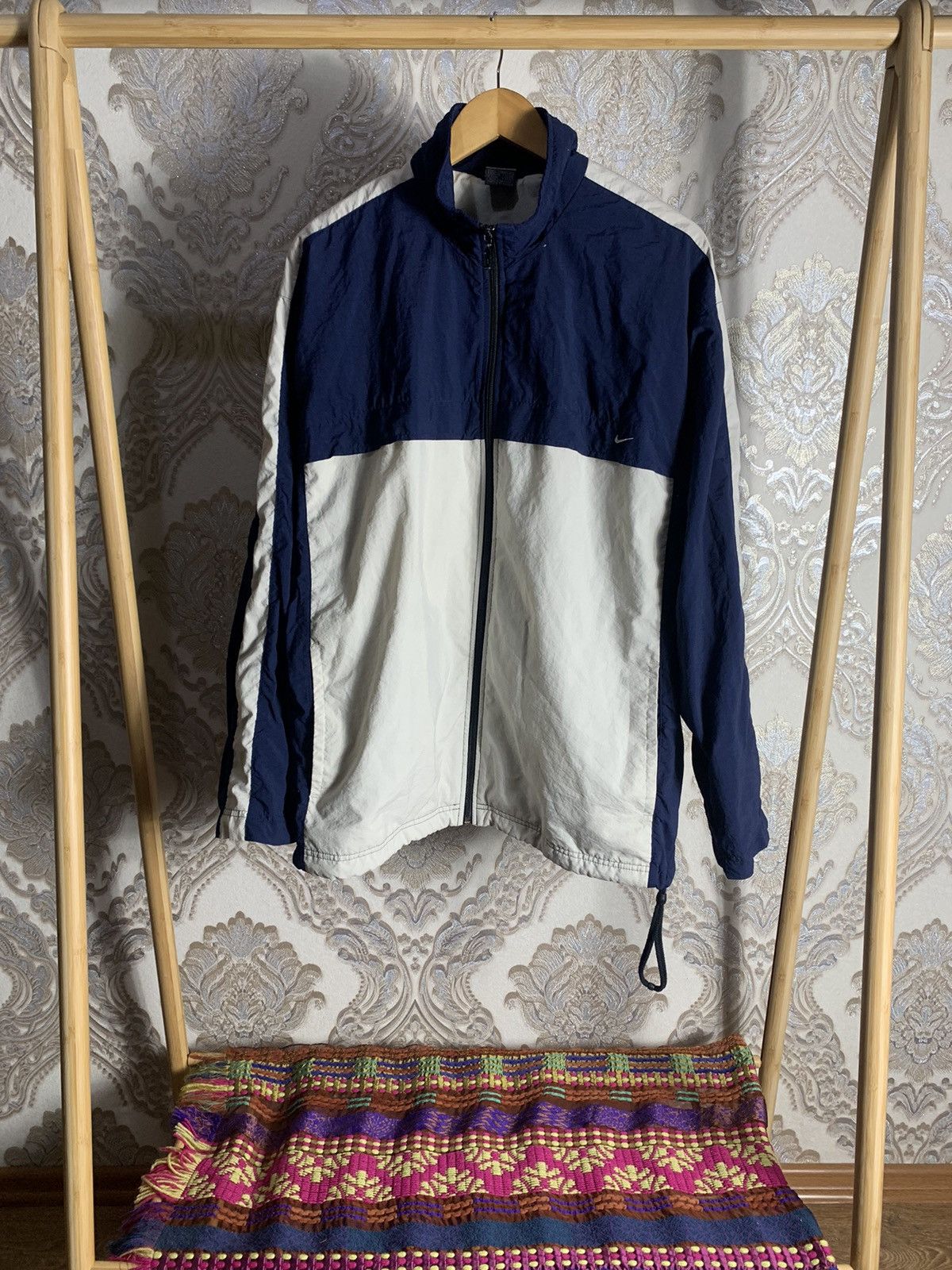 VINTAGE NIKE TRACK ZIP JACKET SWOOSH JAPANESE STYLE DRILL