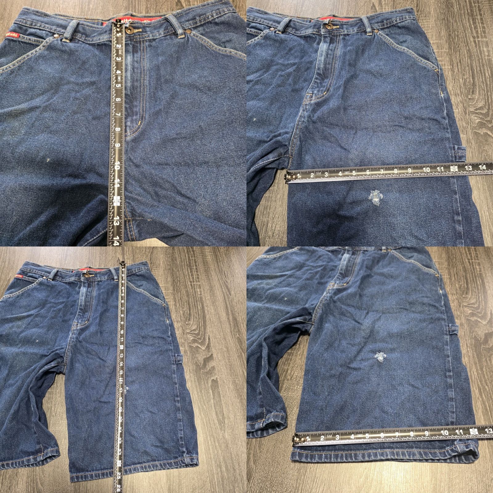 Ecko Unltd. VINTAGE Y2K Ecko Unltd Baggy Shorts Mens 34 Blue Carpenter Grunge Jorts Denim Size US 34 / EU 50 - 8 Thumbnail