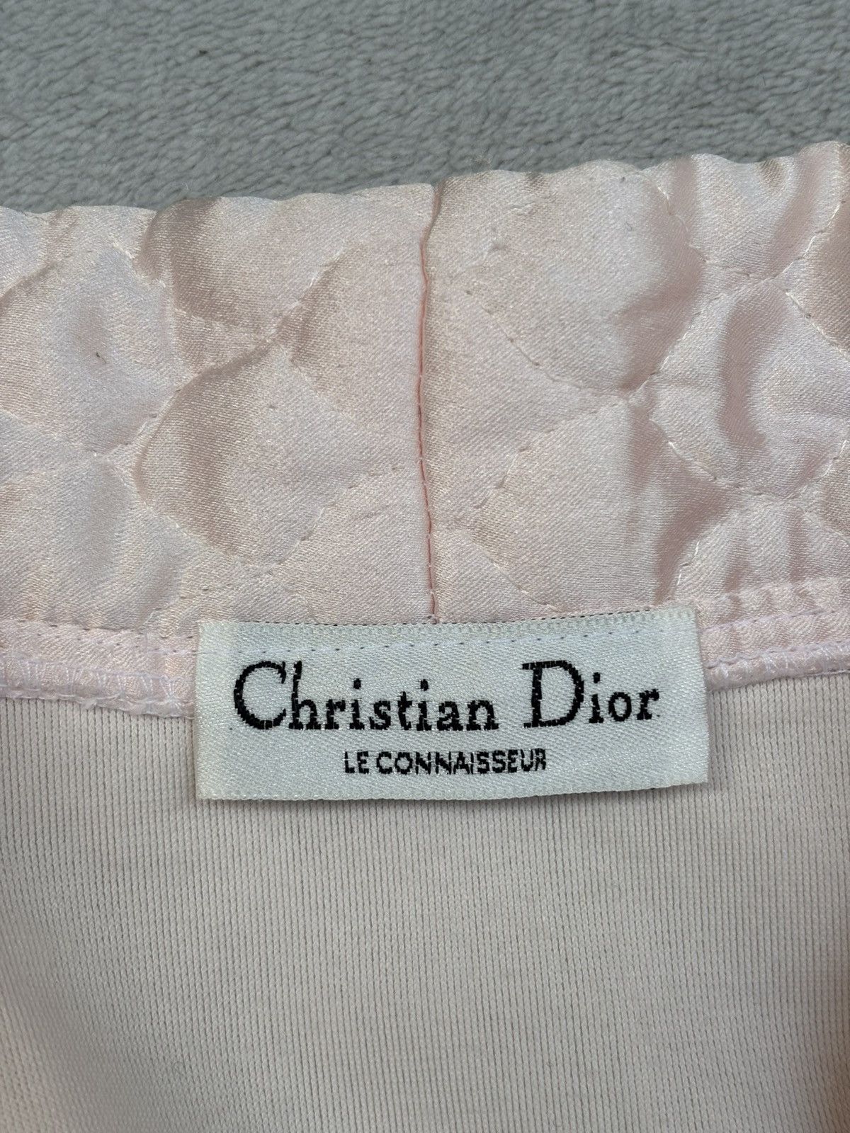 Dior 1970s Christian Dior Le Connaisseur Lace Trimmed Robe Size M / US 6-8 / IT 42-44 - 16 Thumbnail