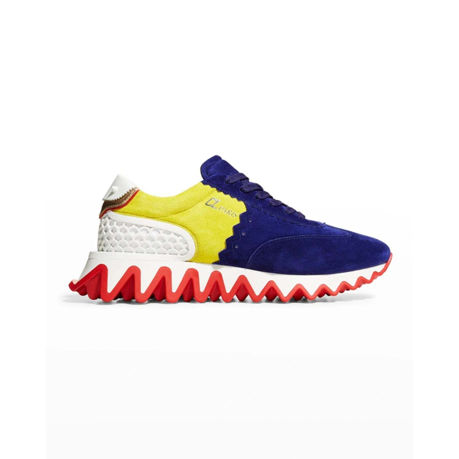 Christian Louboutin Christian Louboutin Blue Red Platform Low Top Sneaker 43 10 Size US 10 / EU 43 - 5 Thumbnail