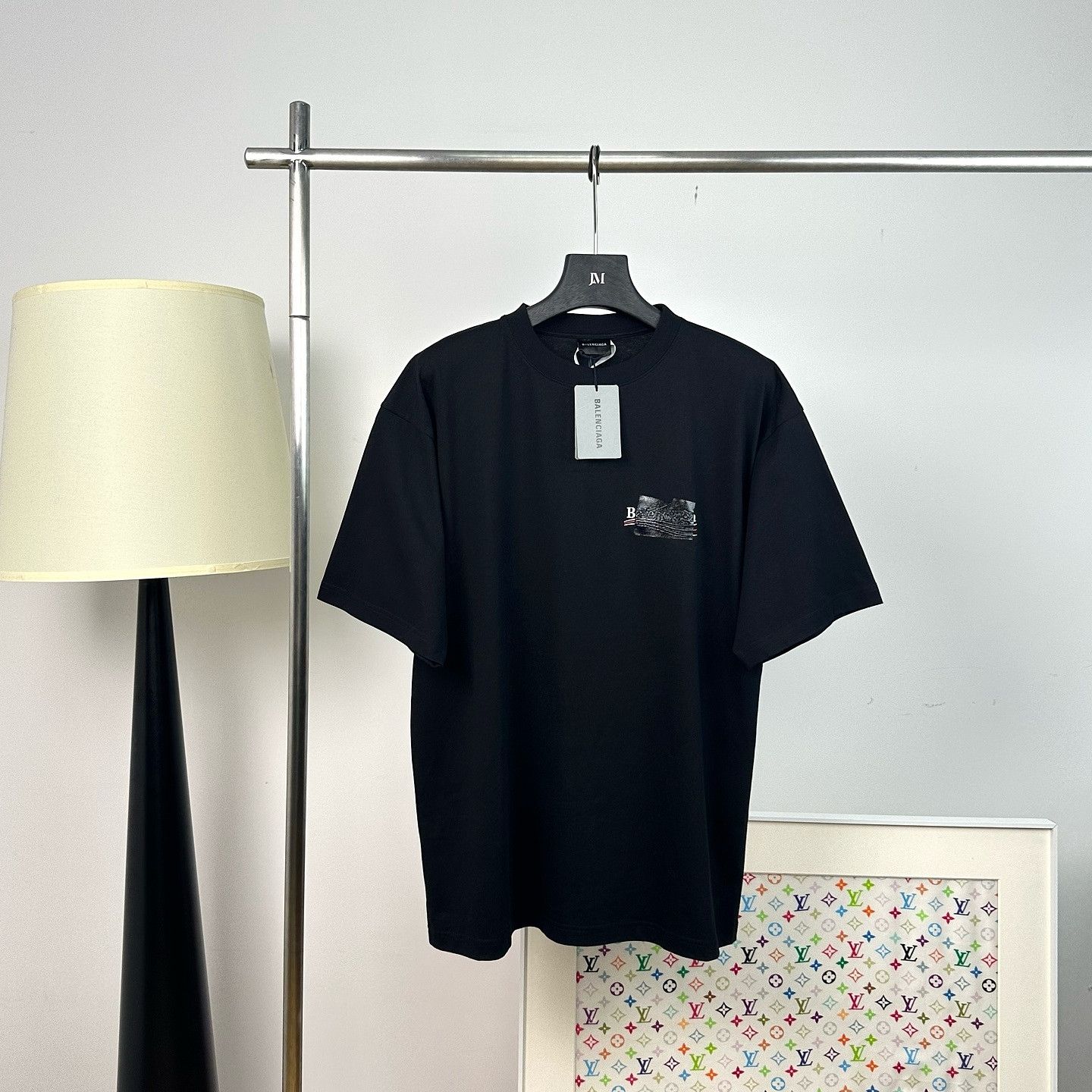 Balenciaga Balenciaga Tape Logo T-Shirt Size M Size M / US 6-8 / IT 42-44 - 1 Thumbnail