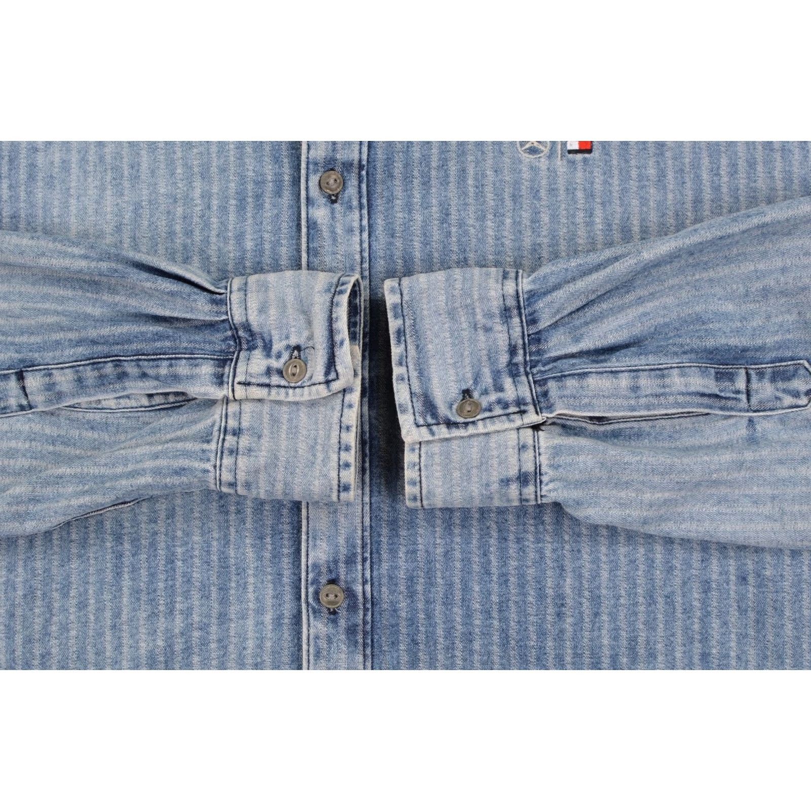 Tommy Hilfiger Tommy Hilfiger AMG Petronas Motorsport Denim Button-Up Shirt XL Men Blue Denim Button-Up Shirt XL Mens Blue Size US XL / EU 56 / 4 - 4 Thumbnail