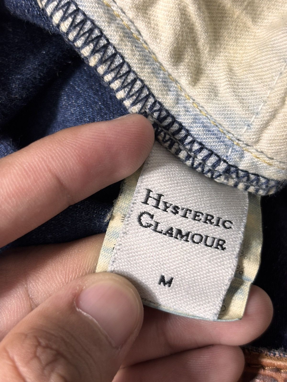 Hysteric Glamour Hysteric Glamour Studs Sexy Girl Patchwork Denim Skinny Size 31" - 3 Thumbnail