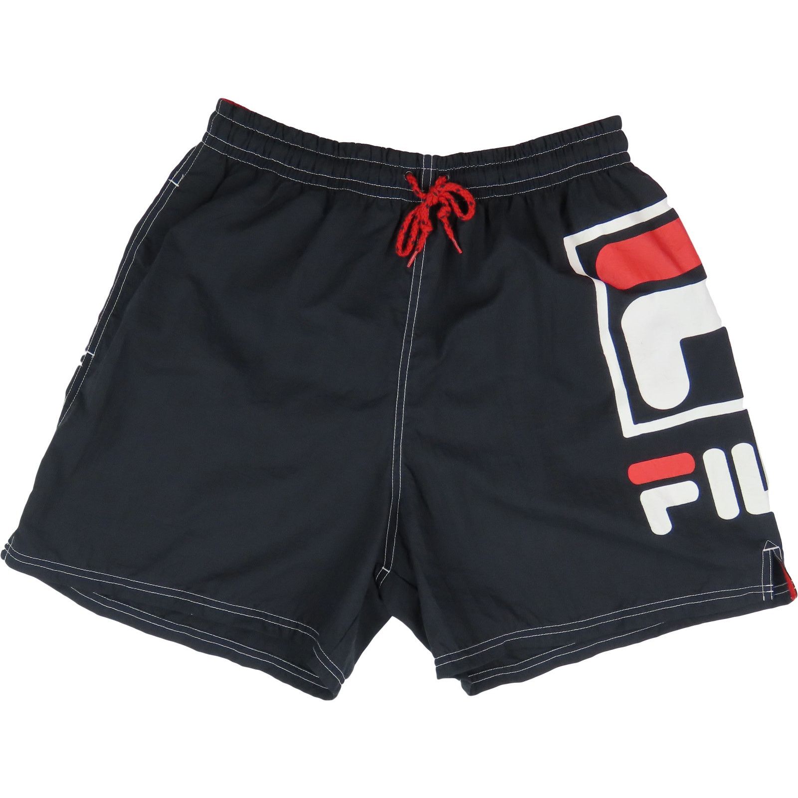 Vintage Vintage 90s Fila Spellout Pool Beach Trunks Size US 30 / EU 46 - 2 Thumbnail