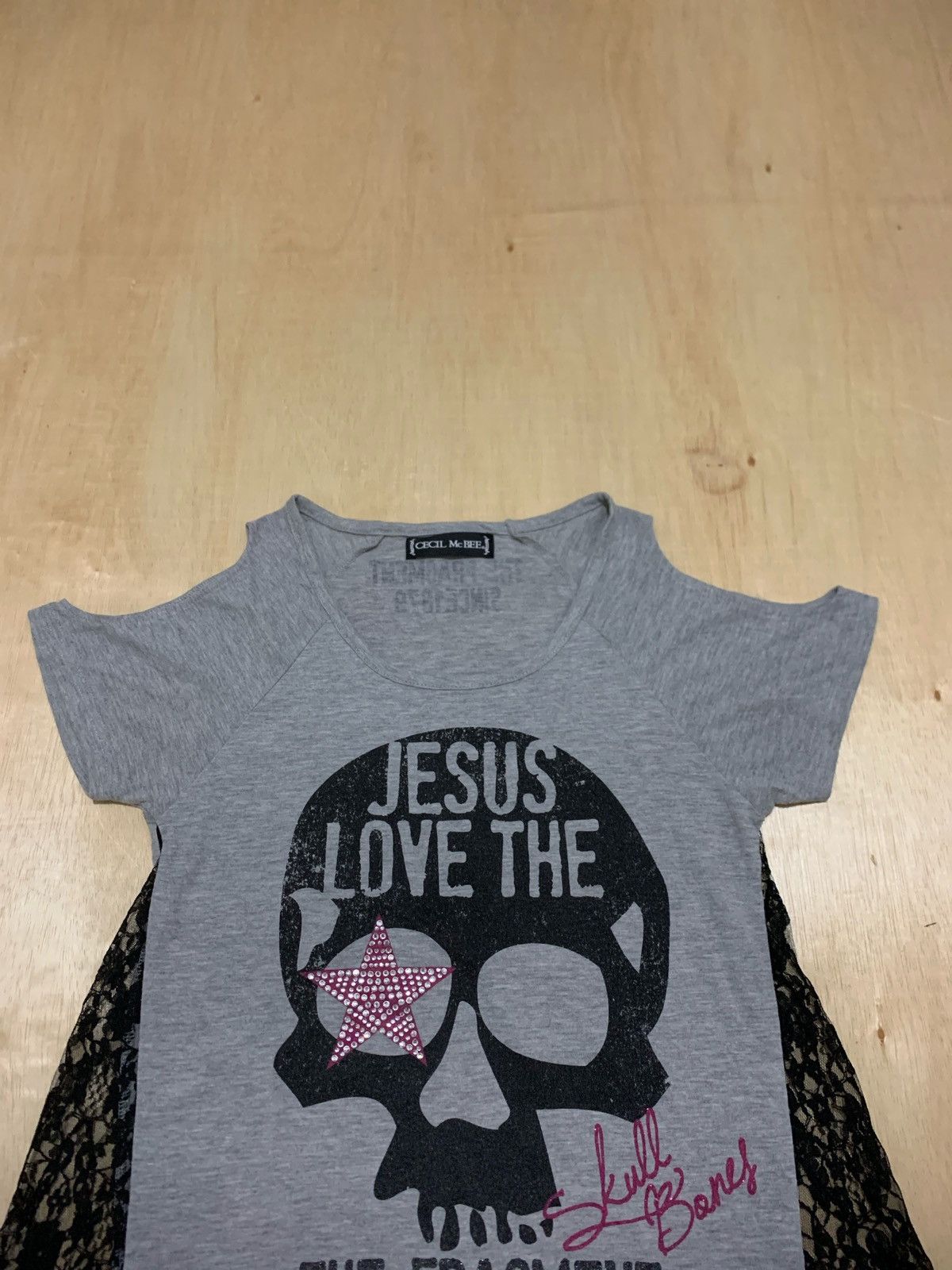20471120 × If Six Was Nine × Japanese Brand Vintage Cecil Mc BEE Skull Tshirt Ifsixwasnine punk style Size M / US 6-8 / IT 42-44 - 4 Thumbnail