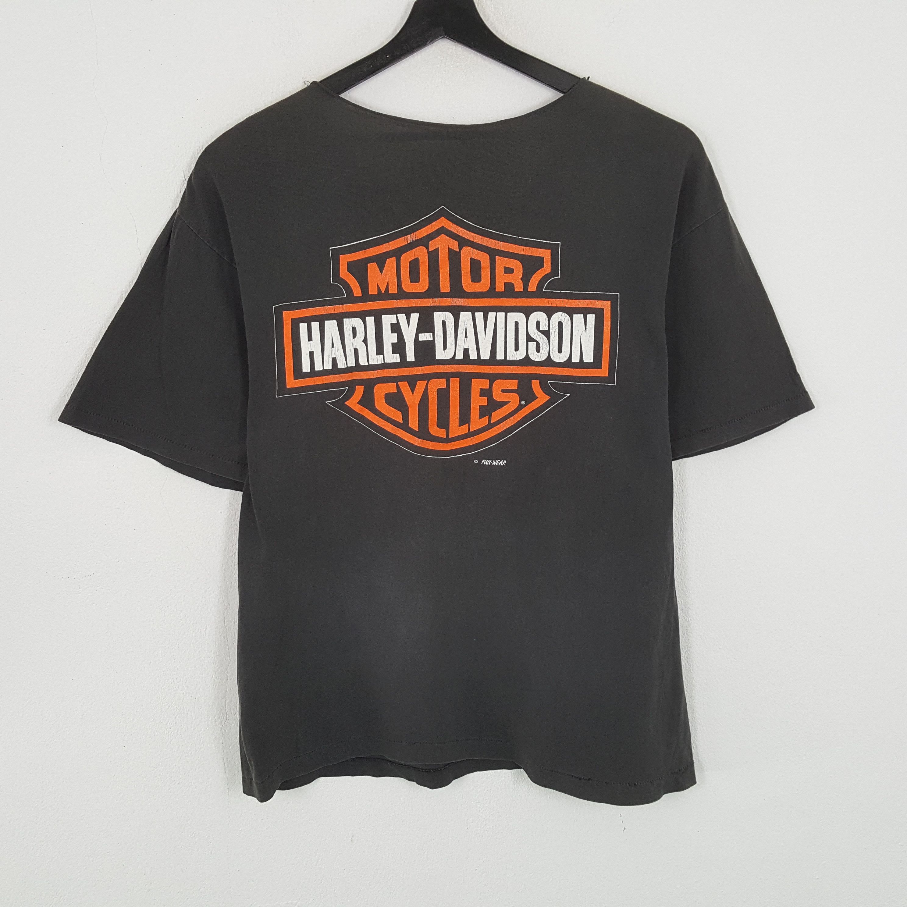 Harley Davidson × Vintage × Warner Bros HARLEY DAVIDSON X Warner Bros Distressed Vintage Tshirt Size US L / EU 52-54 / 3 - 3 Thumbnail