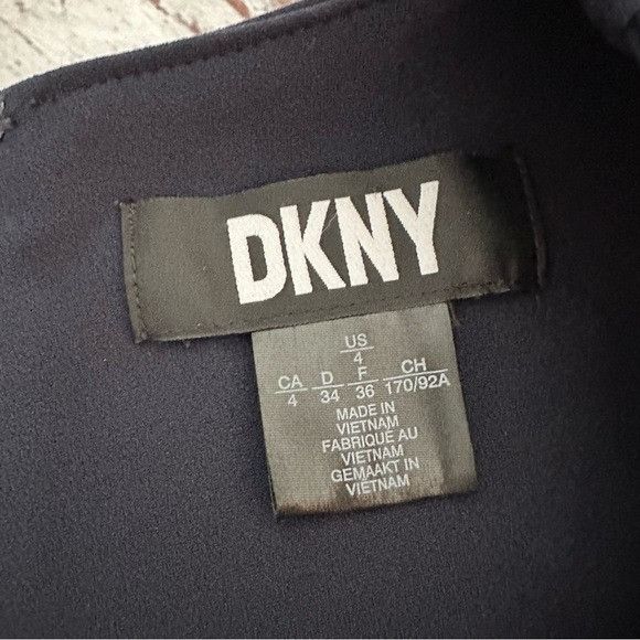 DKNY DKNY Navy Blue Wrap Dress Size S / US 4 / IT 40 - 5 Thumbnail