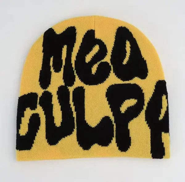 Japanese Brand Green & Yellow Y2K Beanie Size ONE SIZE - 1 Thumbnail