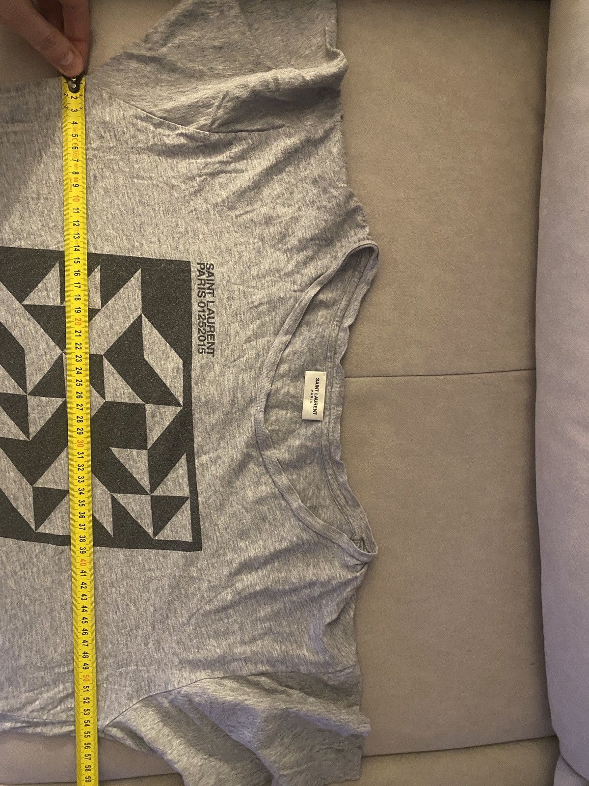 Saint Laurent Paris Saint laurent paris 2015 luxury tee Size US XL / EU 56 / 4 - 9 Thumbnail