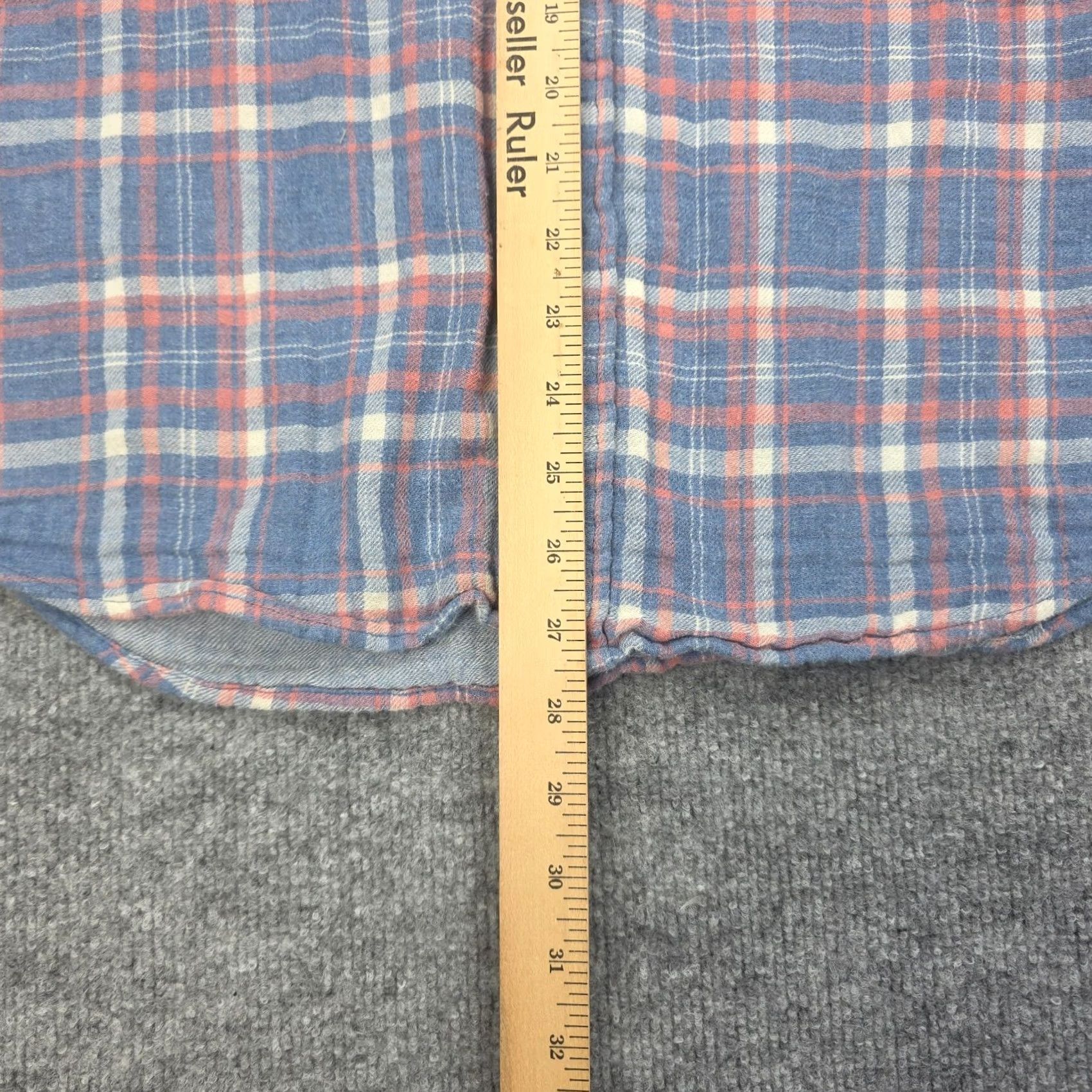 Faherty VINTAGE Faherty Reversible Shirt Men's Medium Plaid Blue Pink White Button Up Size US M / EU 48-50 / 2 - 3 Thumbnail