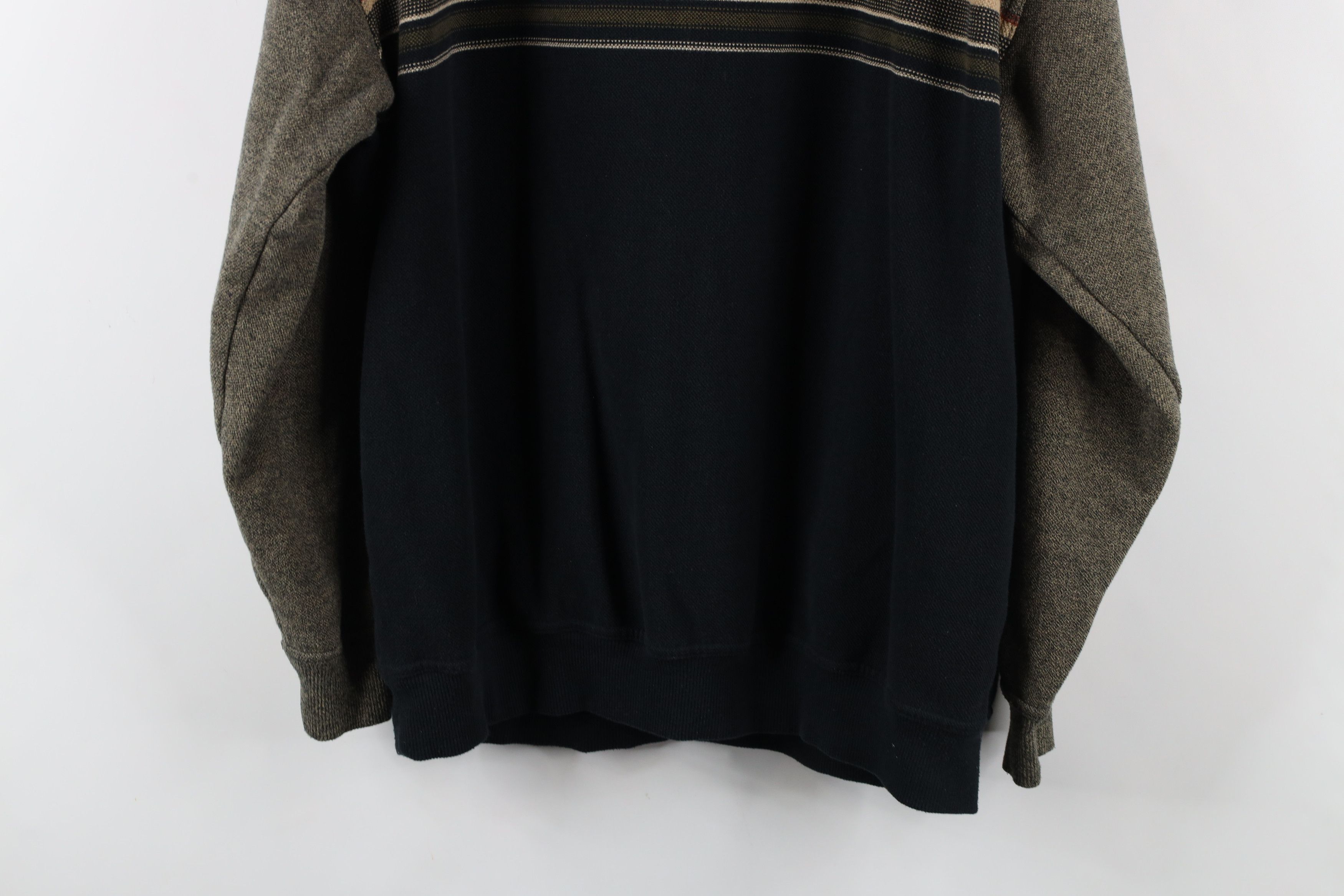 Vintage Vintage 90s Streetwear Knit Striped Crewneck Sweatshirt Size US XL / EU 56 / 4 - 9 Thumbnail