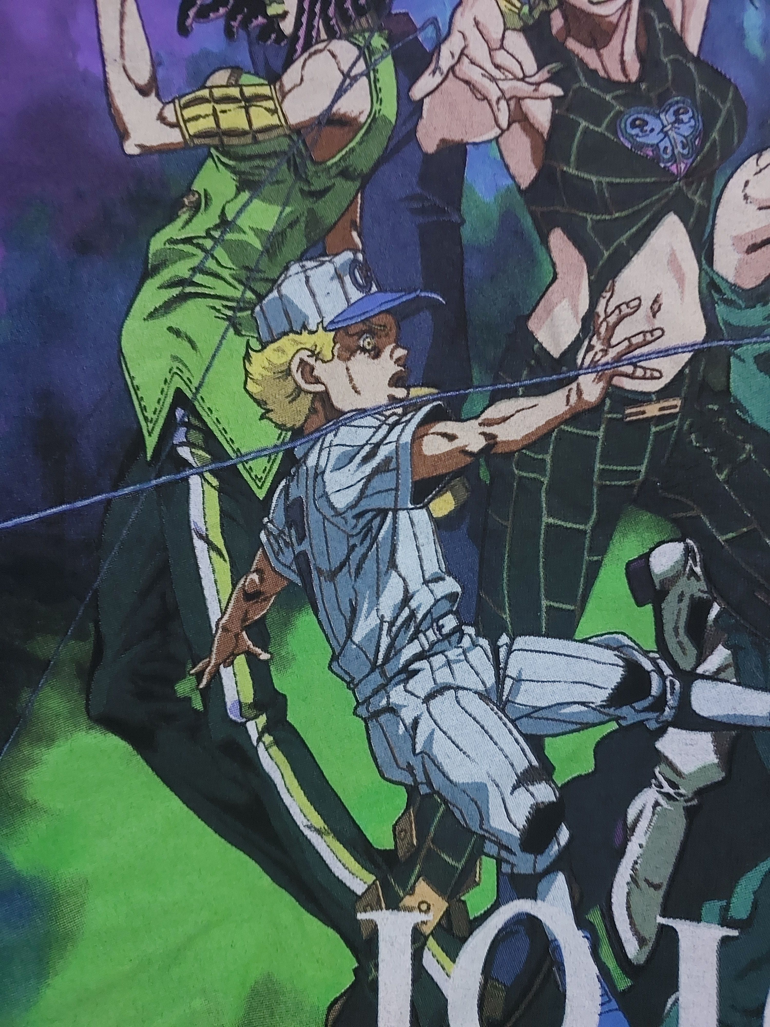 Anime × Cartoon Network × Vintage JOJO'S BIZARRE ADVENTURE ANIME T-SHIRT Size US M / EU 48-50 / 2 - 8 Thumbnail