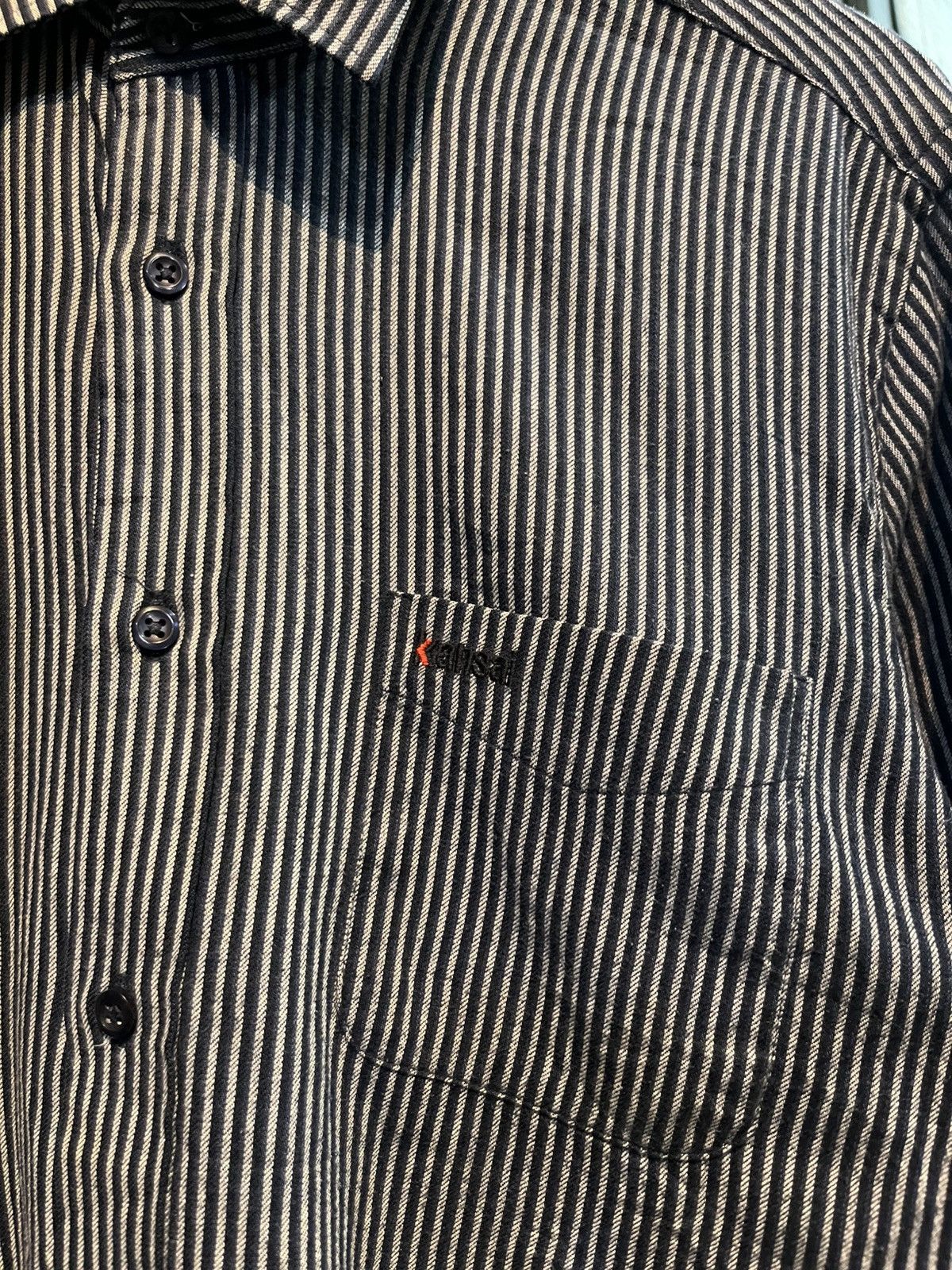 Kansai Yamamoto Kansai yamamoto striped button ups shirt long sleeve Size US L / EU 52-54 / 3 - 3 Thumbnail