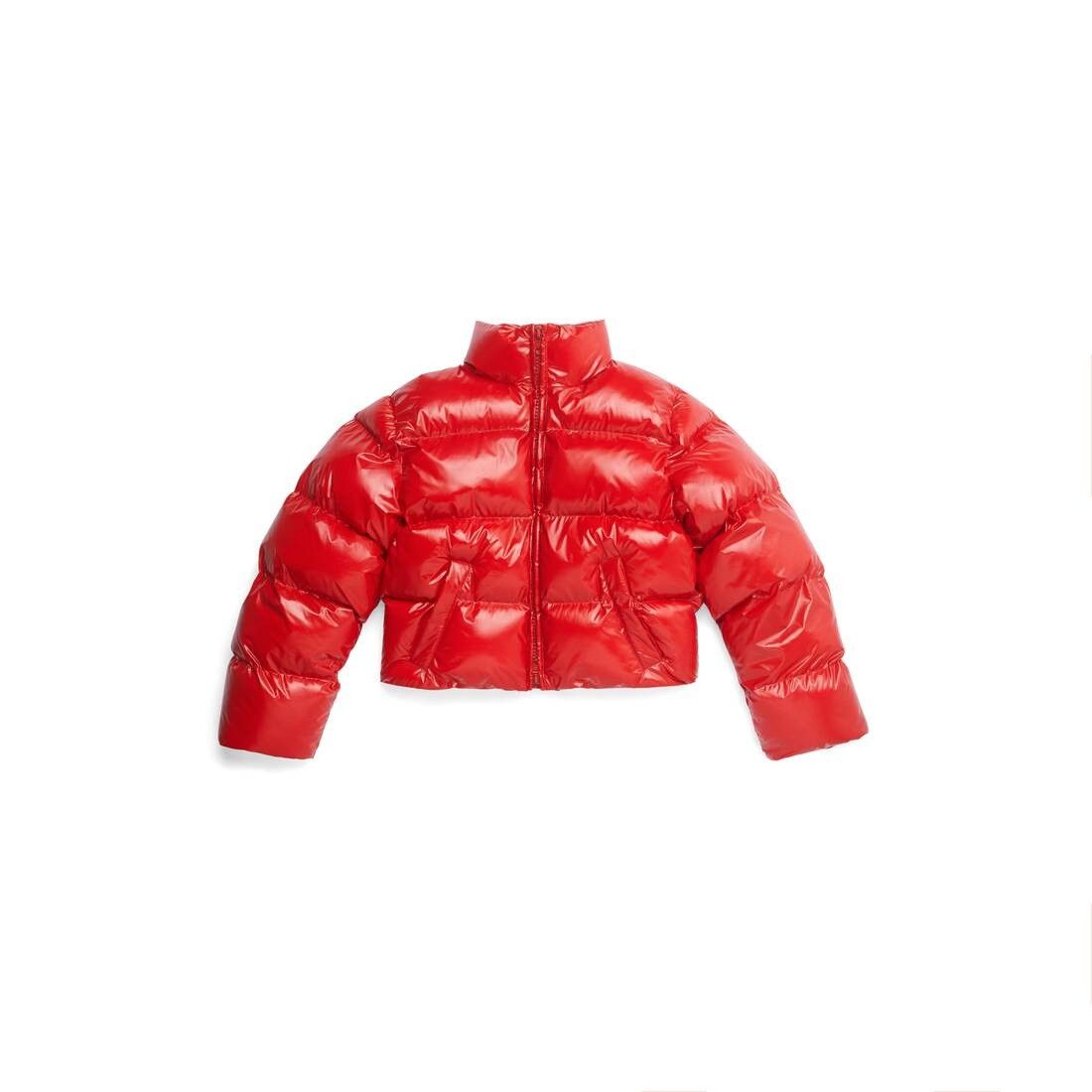 Balenciaga oc11z0125 Shrunk Puffer Jacket in Red Size M / US 6-8 / IT 42-44 - 1 Thumbnail