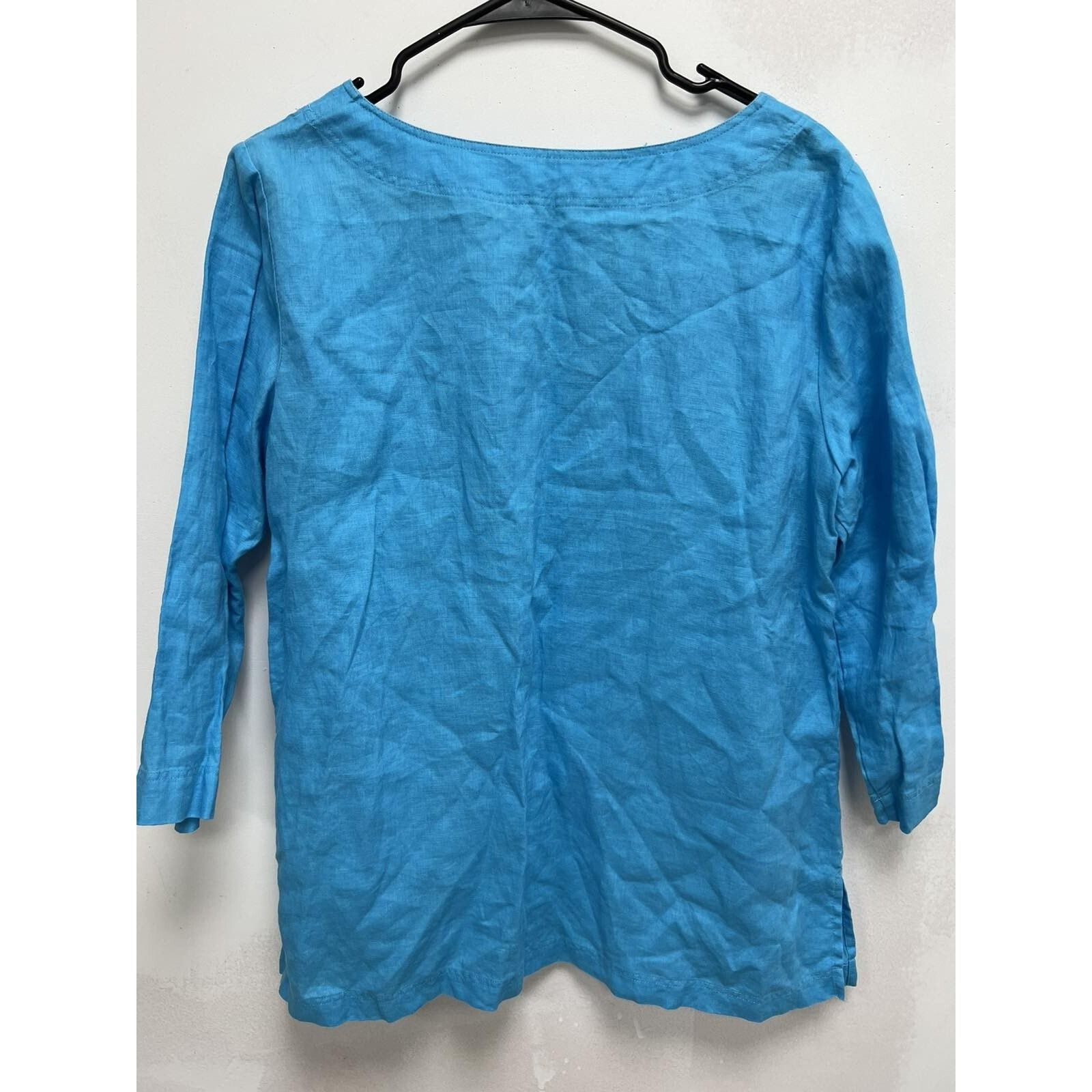 & Other Stories Kate Hill Women beaded 100% linen tunic Blue Size L A001404 Size L / US 10 / IT 46 - 6 Thumbnail