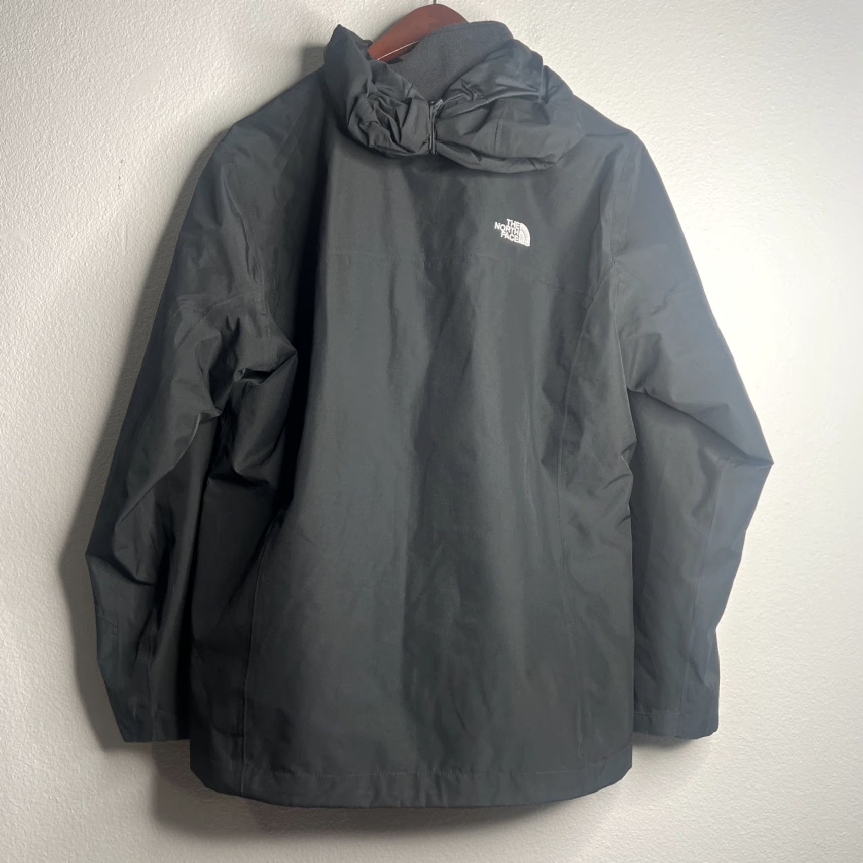 The North Face VINTAGE THE NORTH FACE Women’s Jacket XL Black Fleece Zip In Hoodie EUC Size XL / US 12-14 / IT 48-50 - 6 Thumbnail