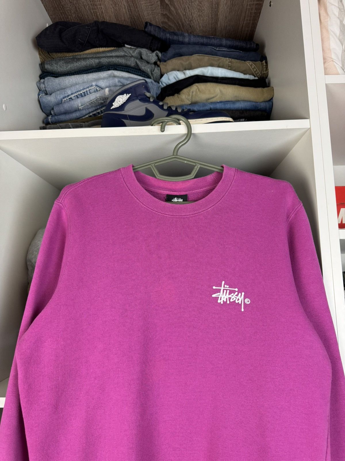 Stussy Stussy Basic Logo Crewneck Sweatshirt Graphic Pullover Size US S / EU 44-46 / 1 - 15 Thumbnail