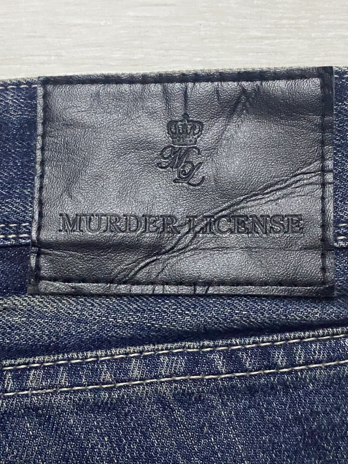 Murder License Vintage Murder License Paint Splatter Distressed Slim Jeans Size US 36 / EU 52 - 15 Thumbnail