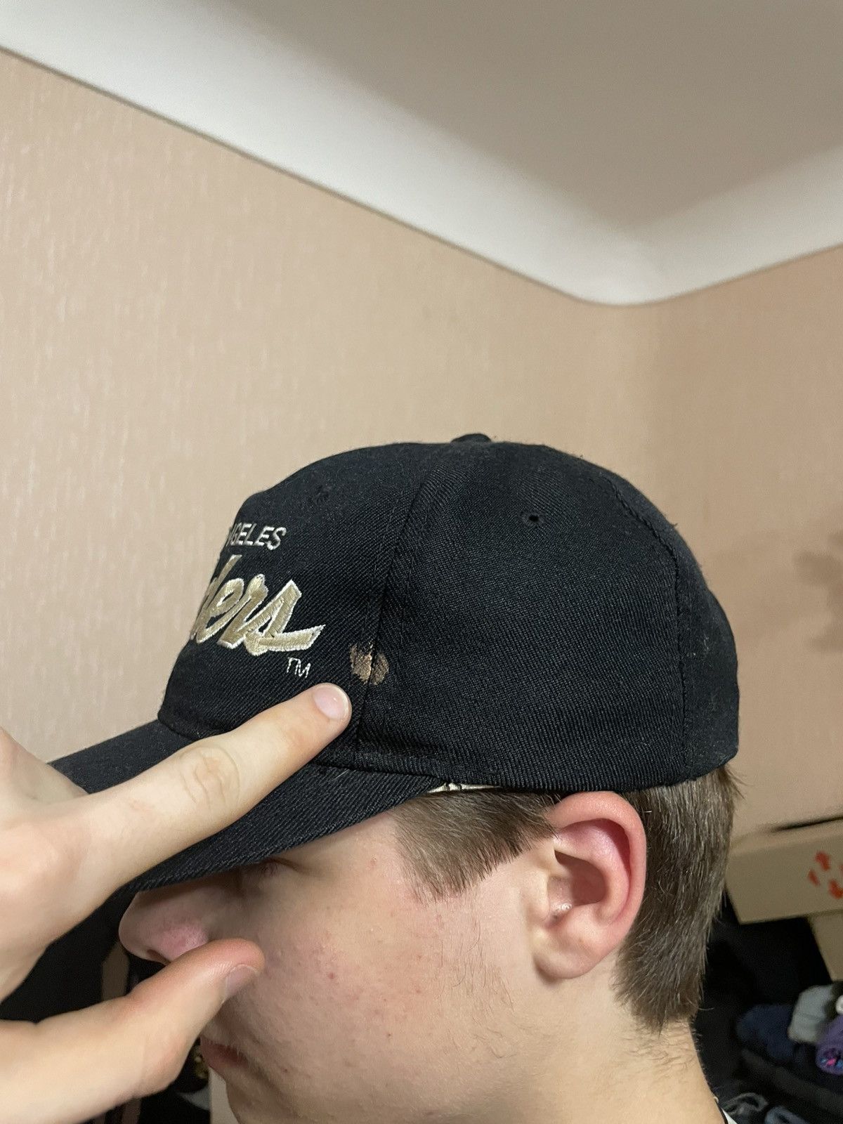 NFL × Sports Specialties Vintage Los Angeles Raiders Script Snapback Cap NFL NWA 90s Size ONE SIZE - 4 Thumbnail