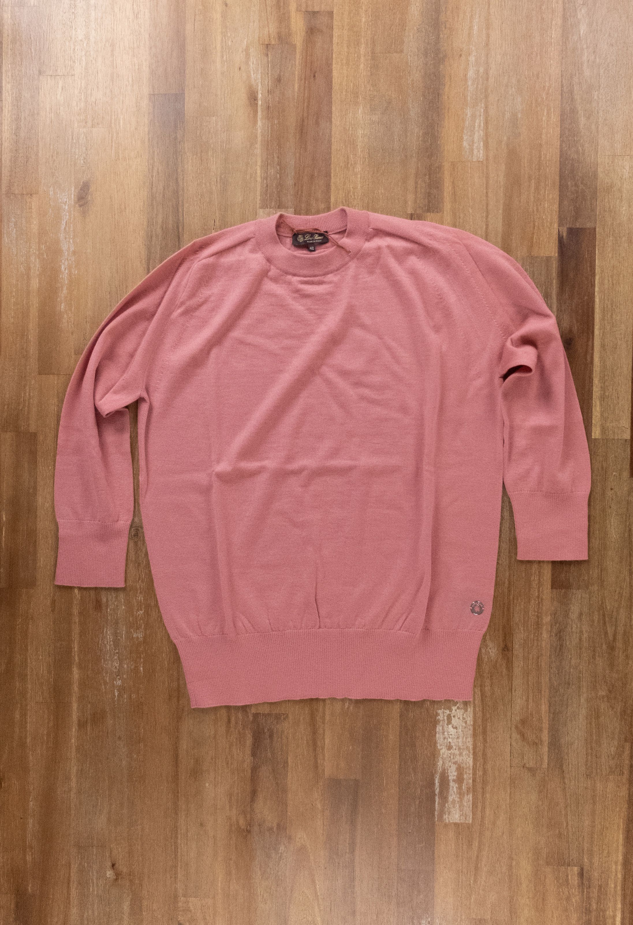 image of Loro Piana Pink Lightweight Cashmere Sweater 8 / 42, Women's (Size Medium)
