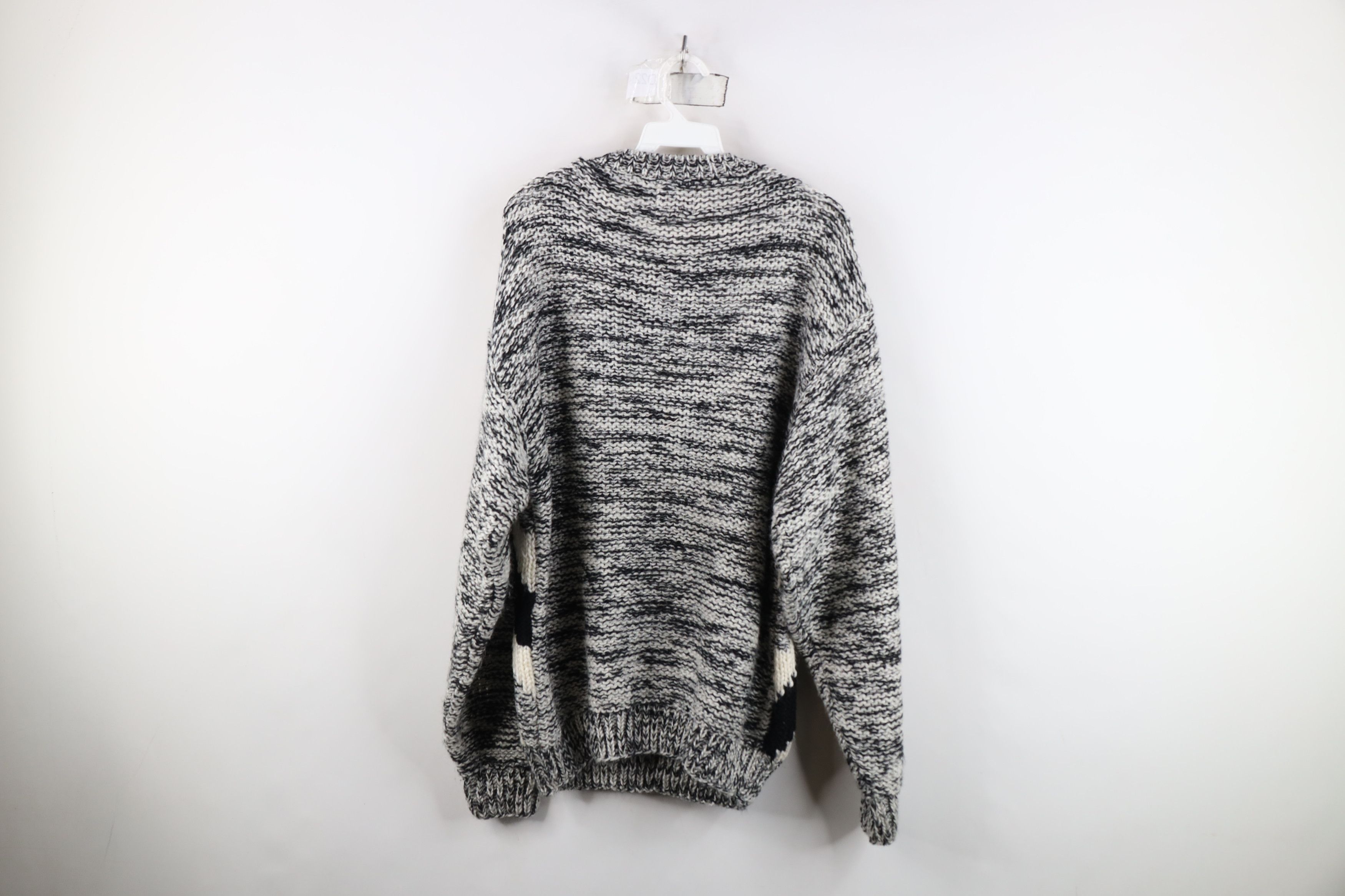 Vintage Vintage 90s Streetwear Ribbed Crochet Knit Crewneck Sweater Size US M / EU 48-50 / 2 - 8 Thumbnail
