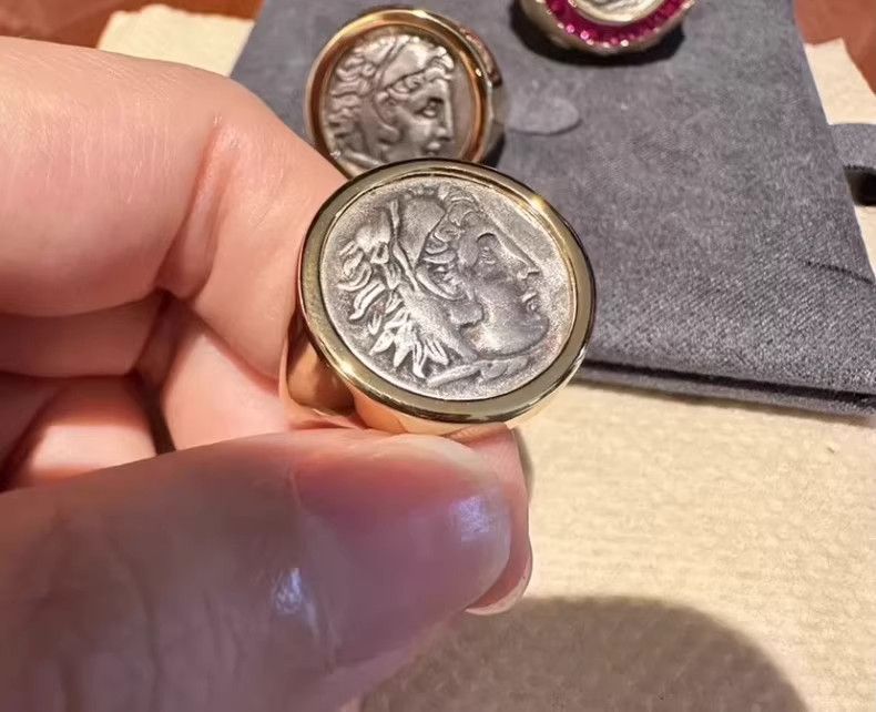 Vintage Greek David Ring Vintage Rings🔥🔥🔥 Size ONE SIZE - 2 Thumbnail