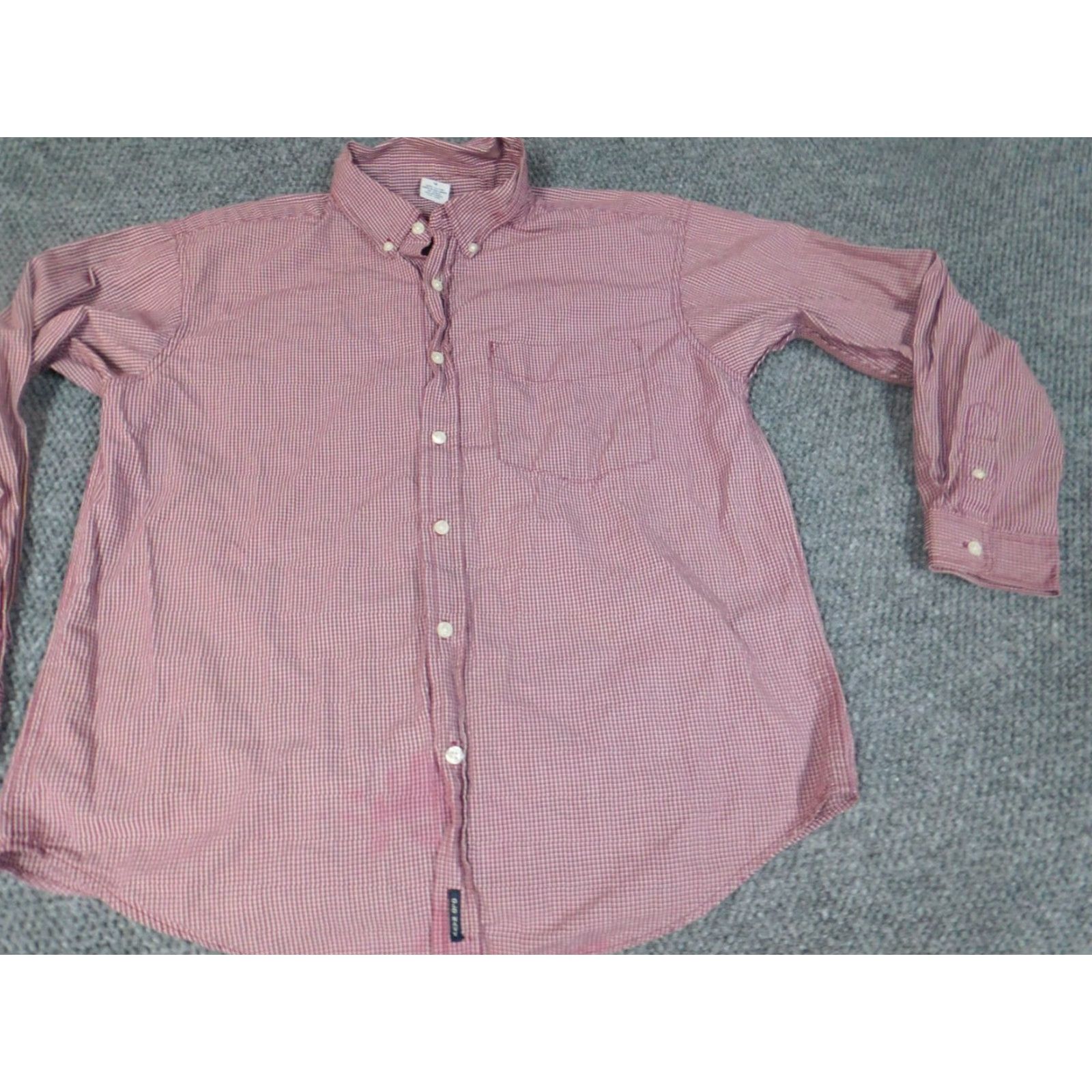 Old Navy Old Navy Womens Button-Up Shirt 16 Red Plaid Long Sleeve Crew Neck Cotton Down Button Front Casual Womens Regular Fit Size XXL / US 16-18 / IT 52-54 - 2 Thumbnail