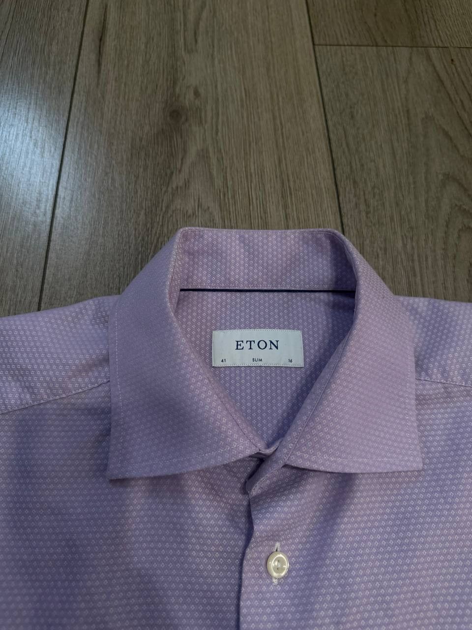 Eton Luxury Eton Shirt Mens 41/16 Purple Long Sleeve Slim Size US M / EU 48-50 / 2 - 3 Thumbnail