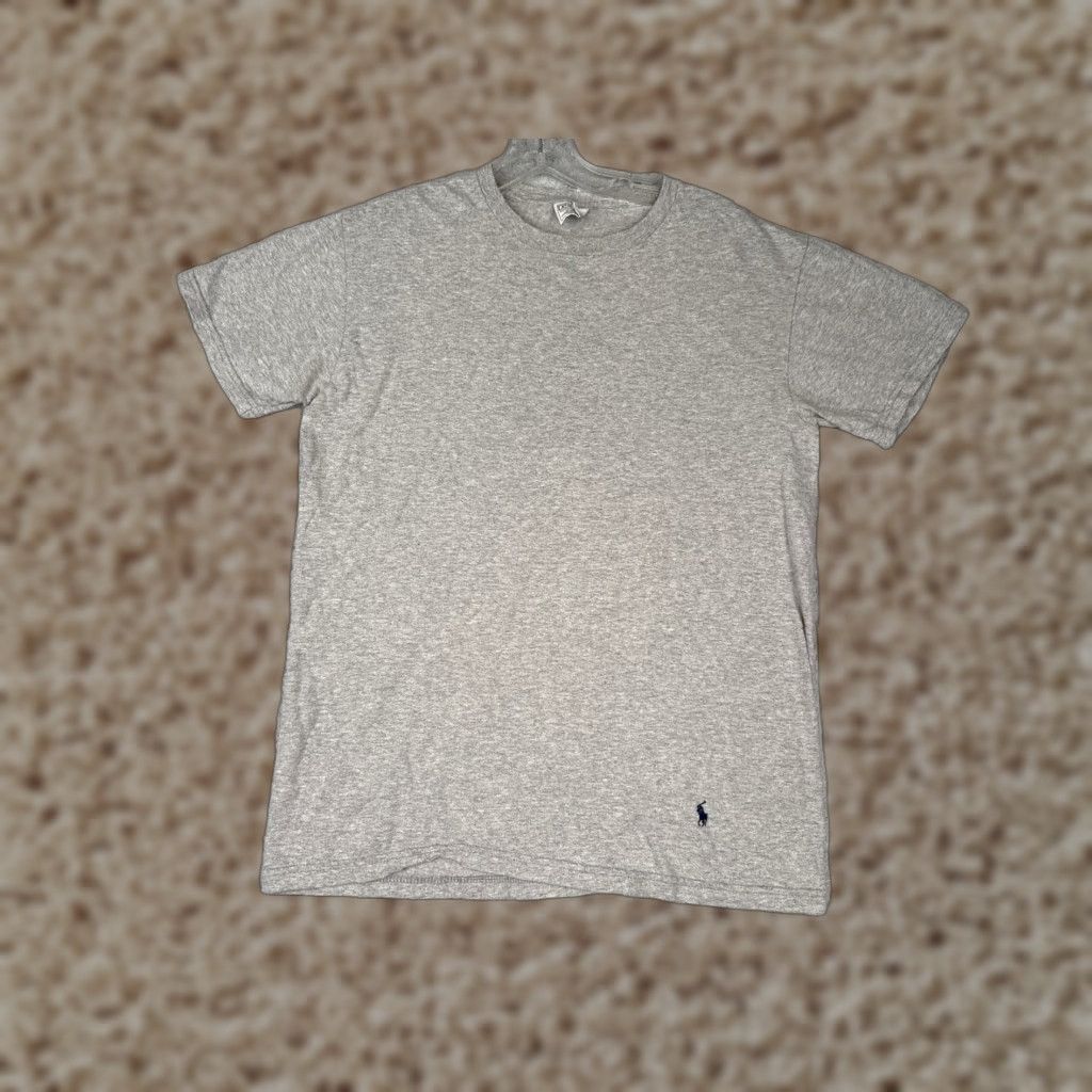 Polo Ralph Lauren Polo Ralph Lauren Men Shirt medium gray 100% Cotton Short Sleeve Crew Neck T-Shirt Slim Fit Regular Size M Size US M / EU 48-50 / 2 - 1 Thumbnail