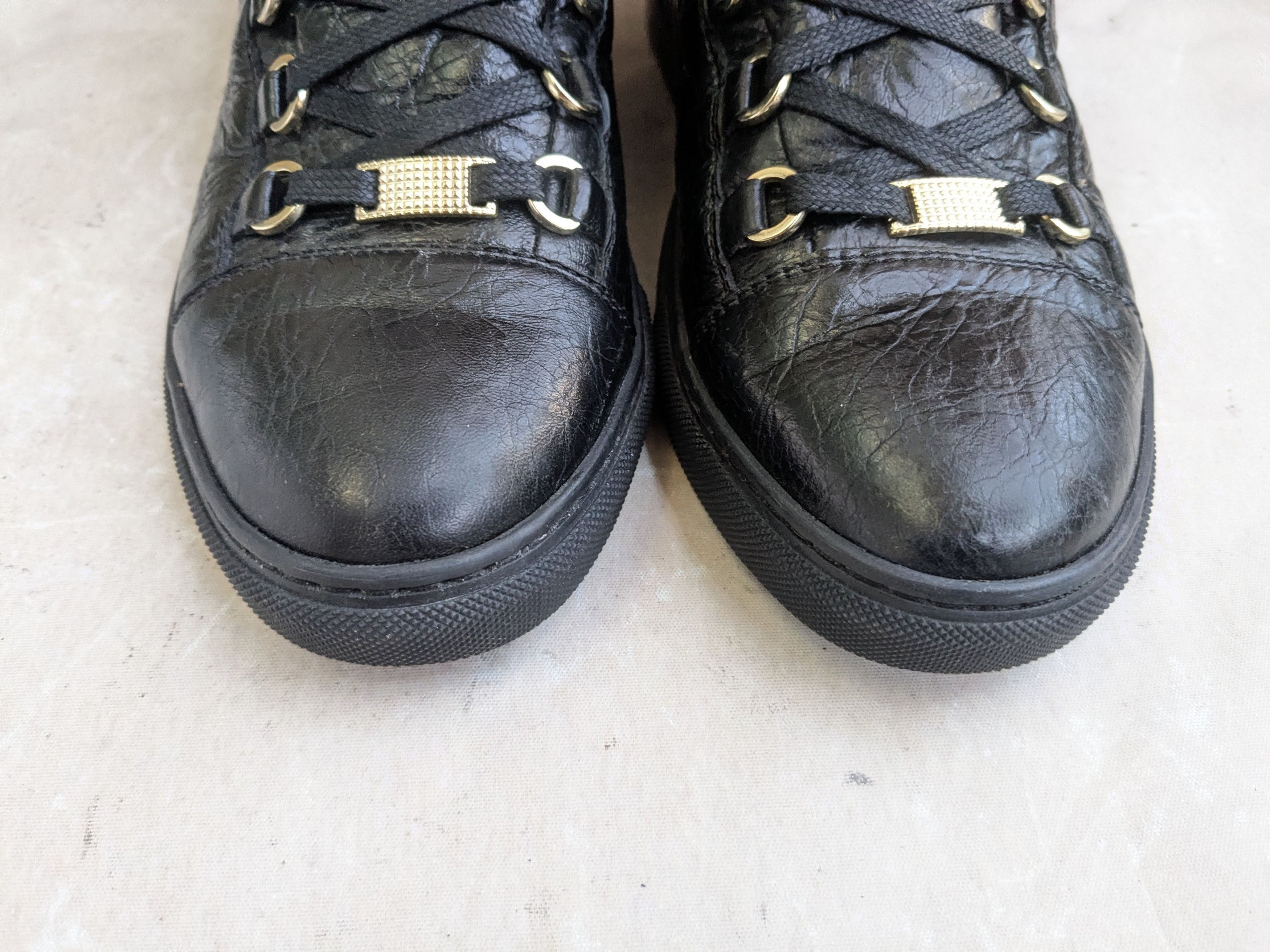 Balenciaga Balenciaga Arena High Top Sneaker Triple Black 8 Size US 8 / EU 41 - 4 Thumbnail