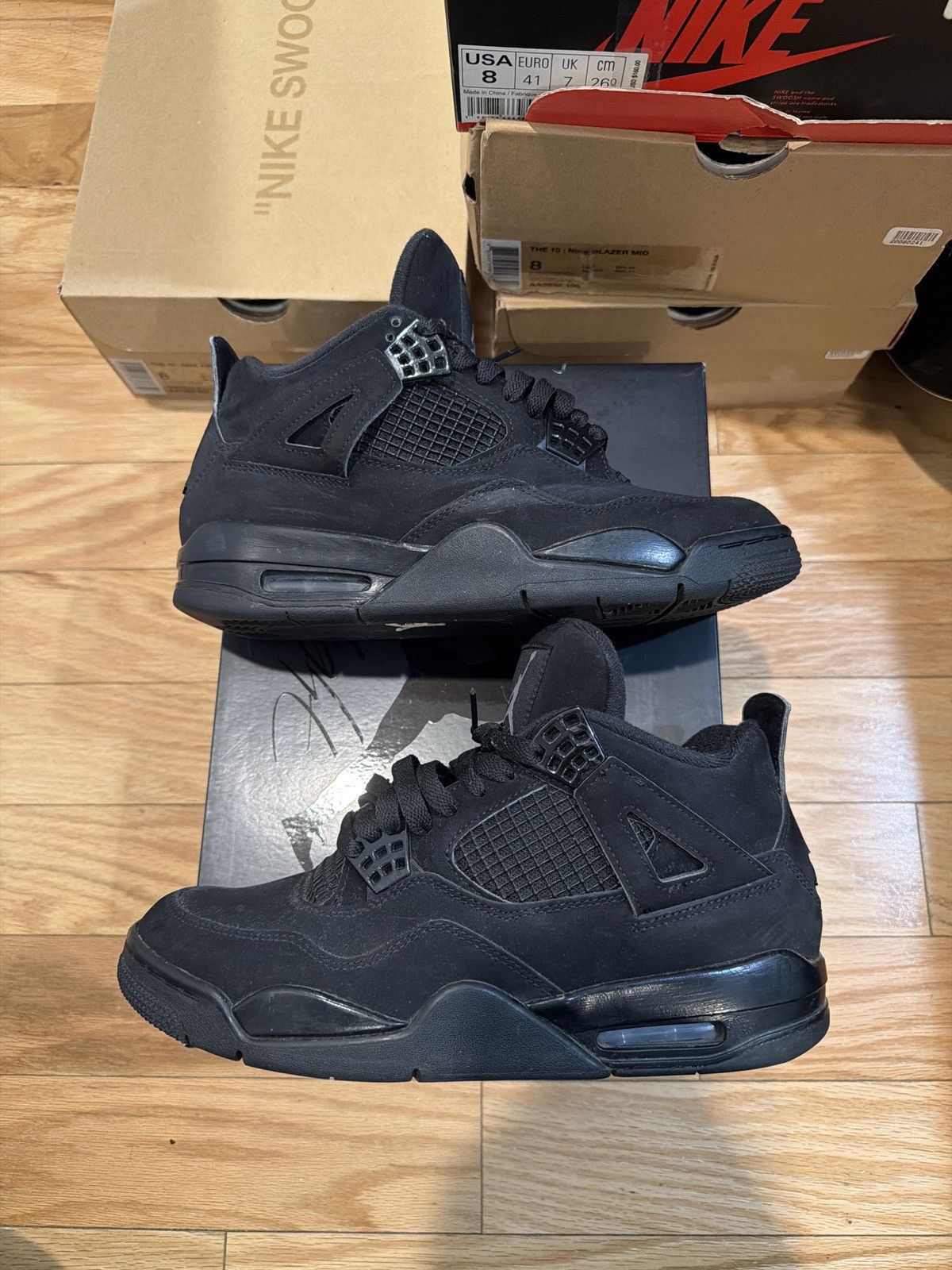 Nike Air Jordan 4 Retro 'Black Cat' 2020 Size US 8 / EU 41 - 1 Thumbnail